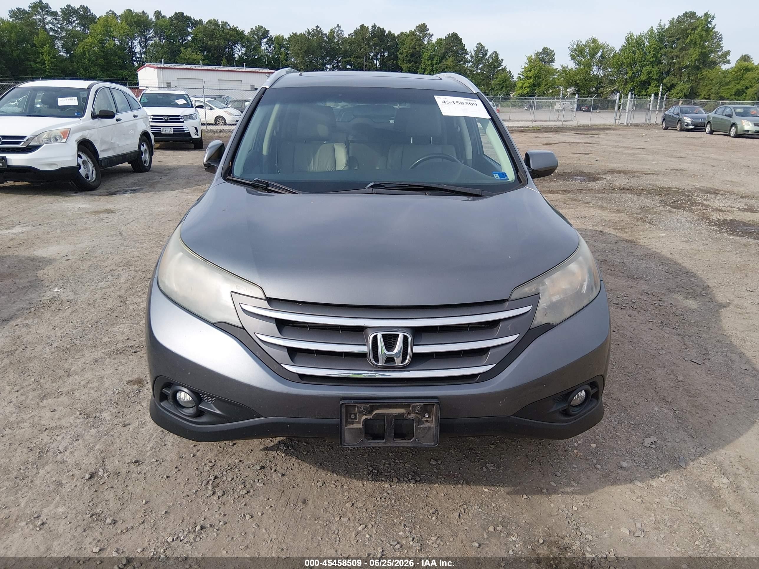 2012 Honda Cr-v Ex-l Silver vin: JHLRM4H7XCC028110