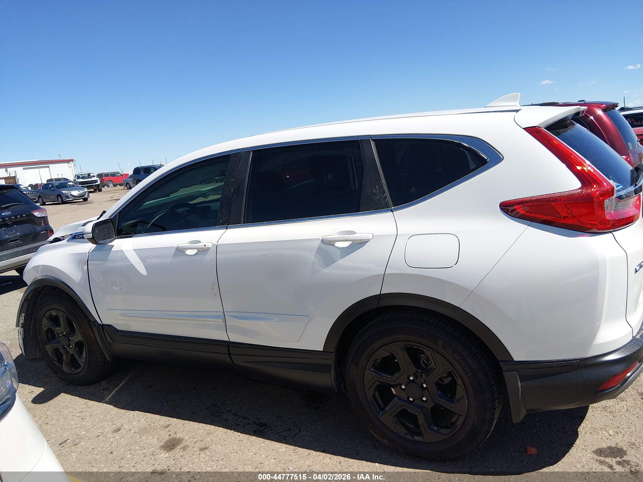 2019 Honda Cr-v Ex White vin: JHLRW2H58KX014808