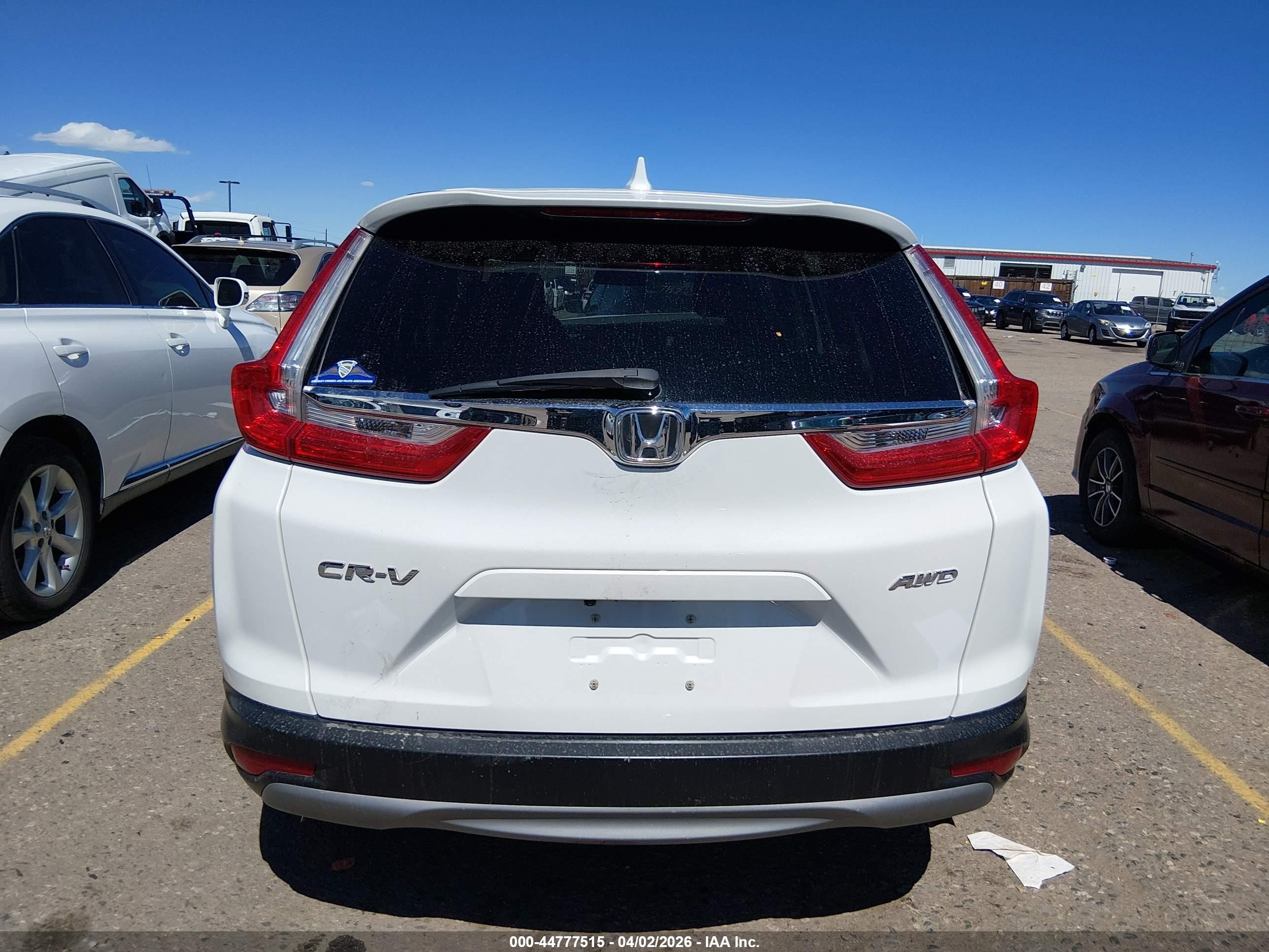 2019 Honda Cr-v Ex White vin: JHLRW2H58KX014808