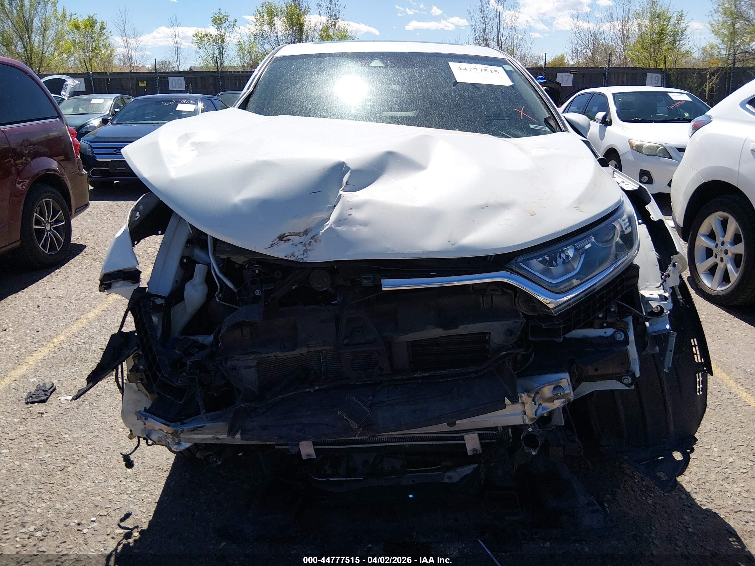 2019 Honda Cr-v Ex White vin: JHLRW2H58KX014808