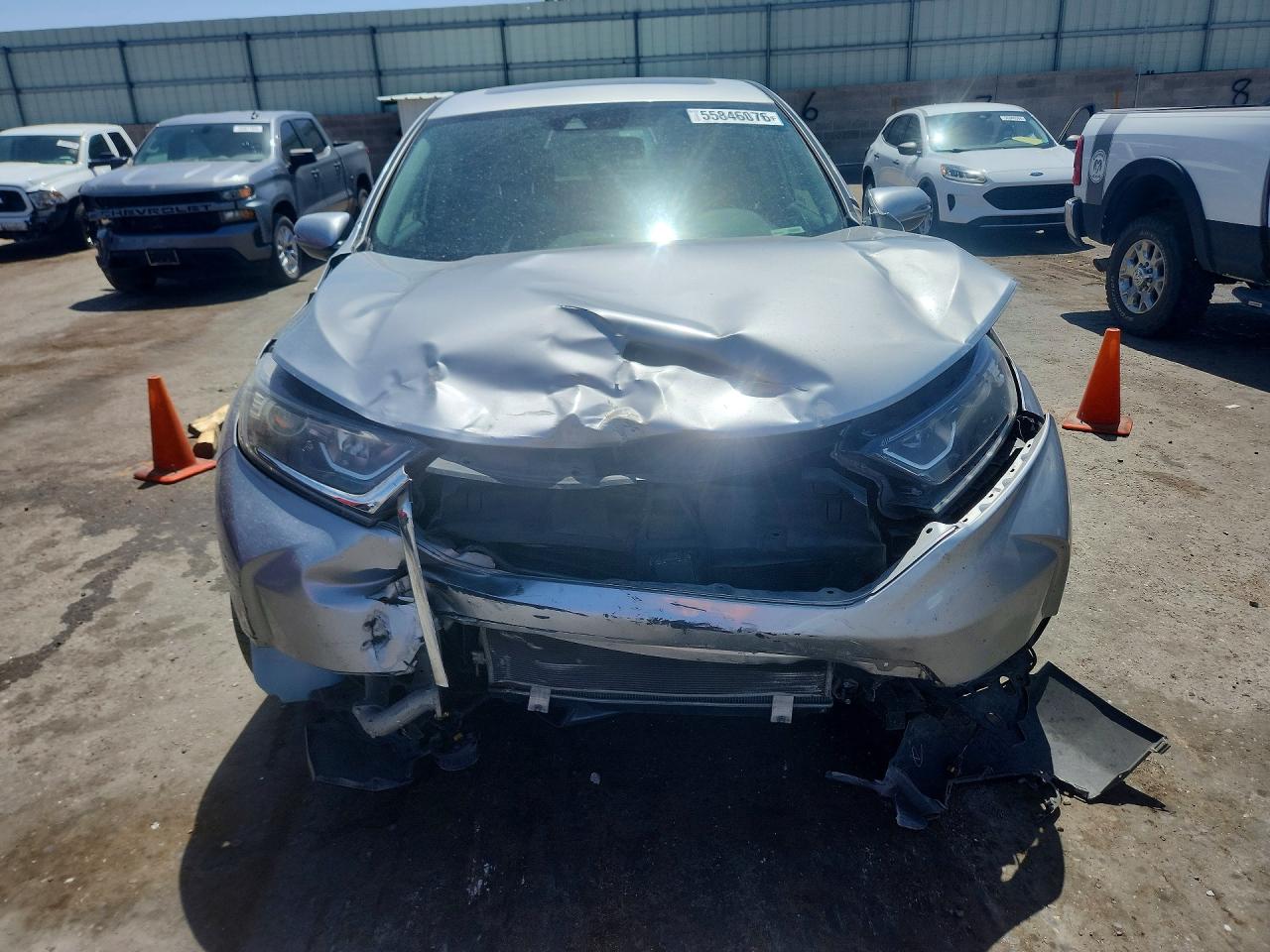 2019 Honda Cr-v Exl Silver vin: JHLRW2H83KX003659