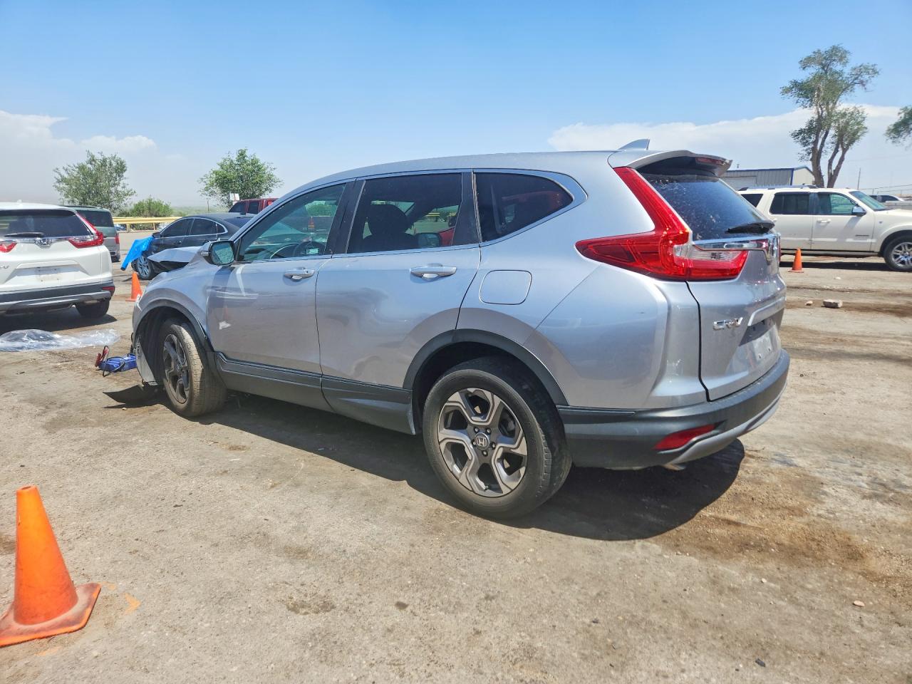 2019 Honda Cr-v Exl Silver vin: JHLRW2H83KX003659