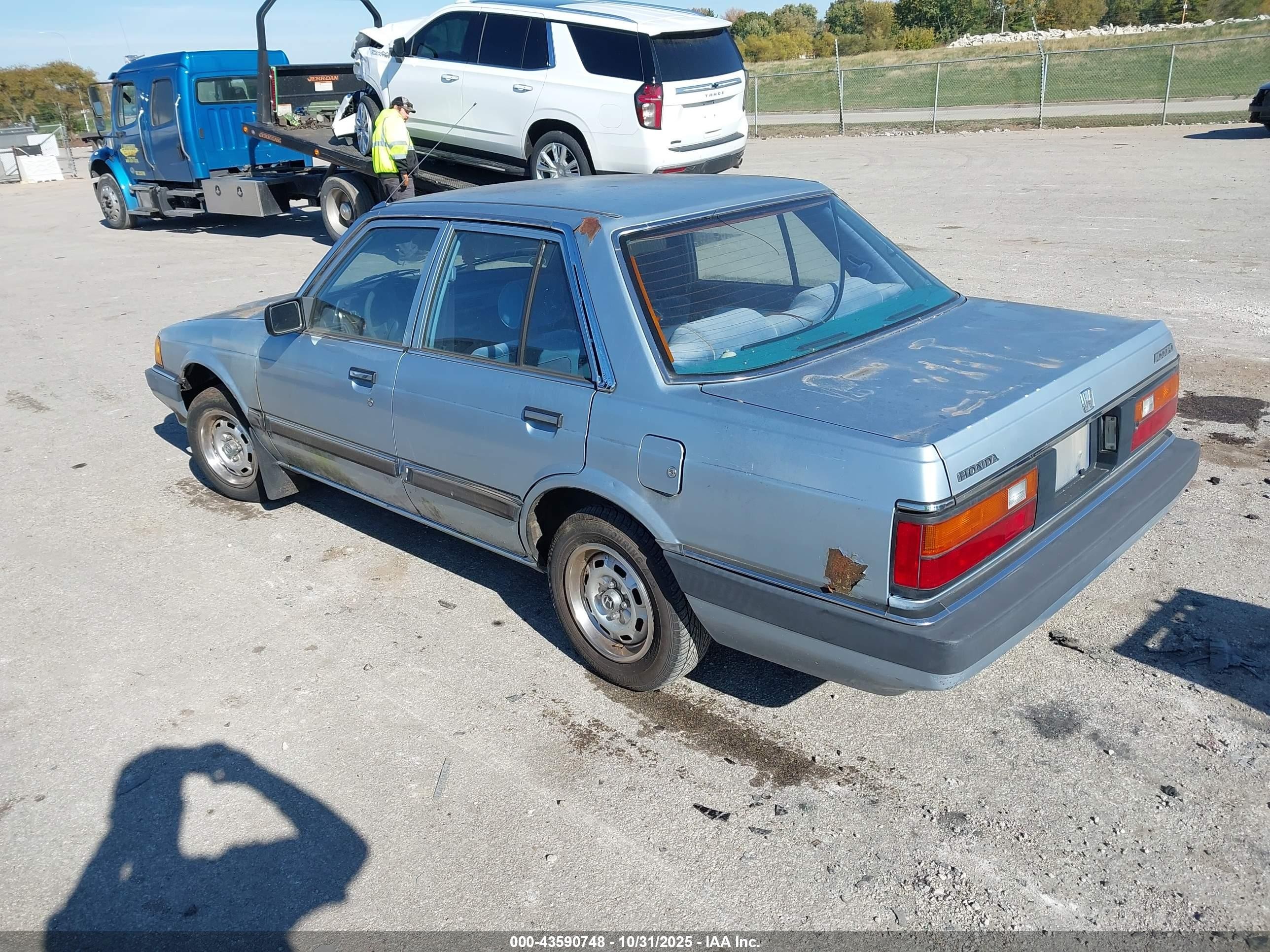 1984 Honda Accord 1800 Light Blue vin: JHMAD7428EC106990
