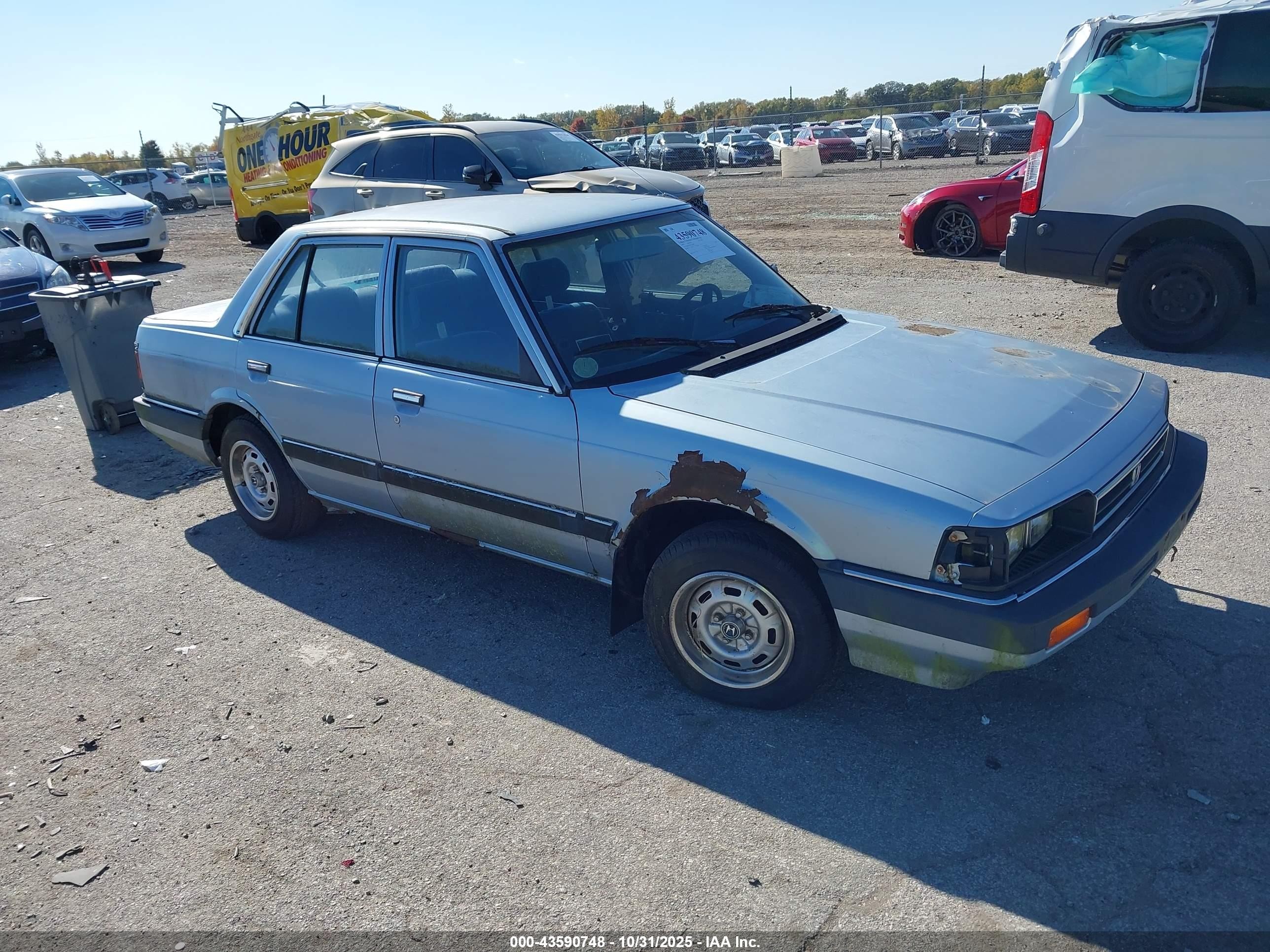 1984 Honda Accord 1800 Light Blue vin: JHMAD7428EC106990