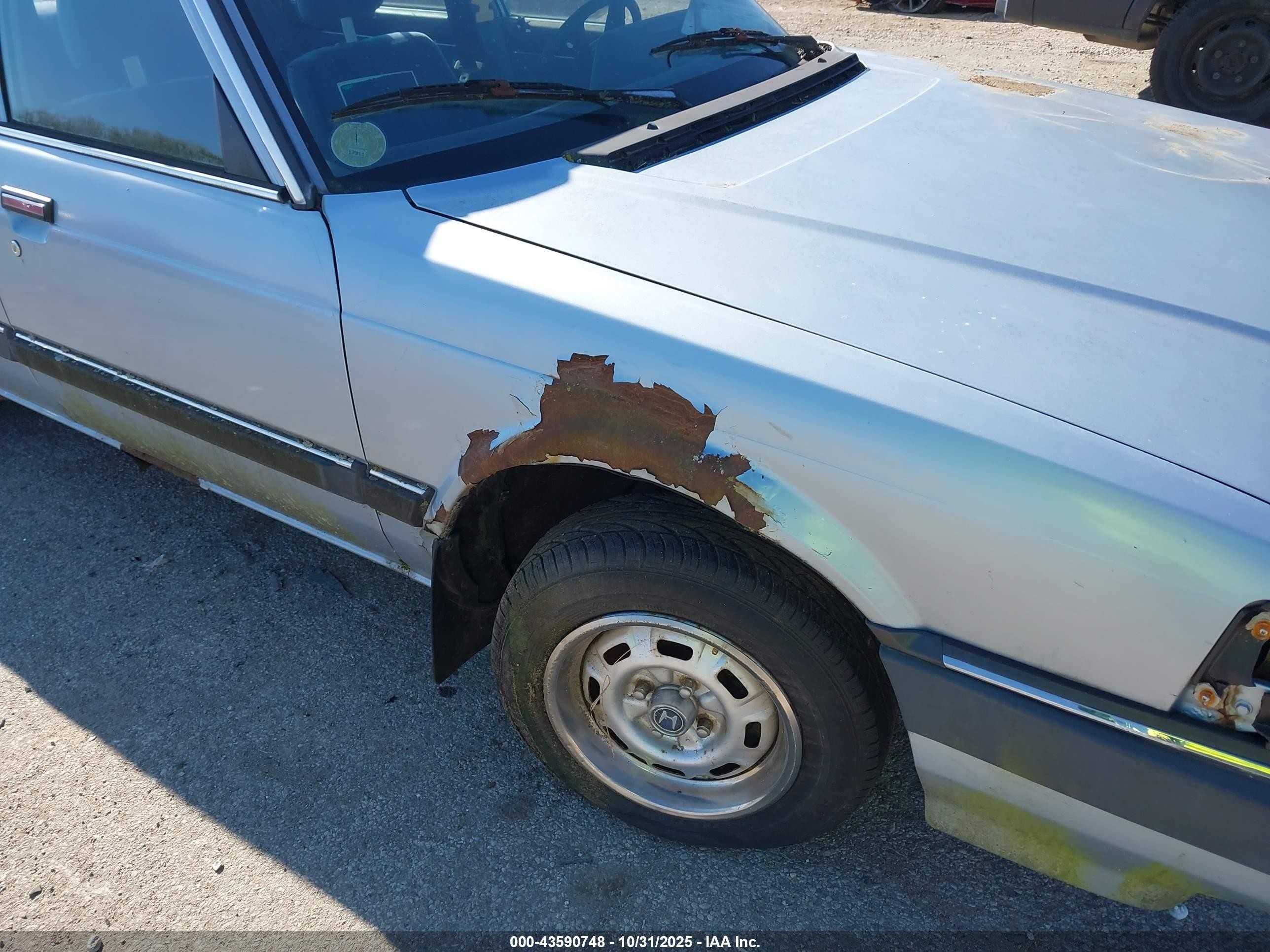 1984 Honda Accord 1800 Light Blue vin: JHMAD7428EC106990
