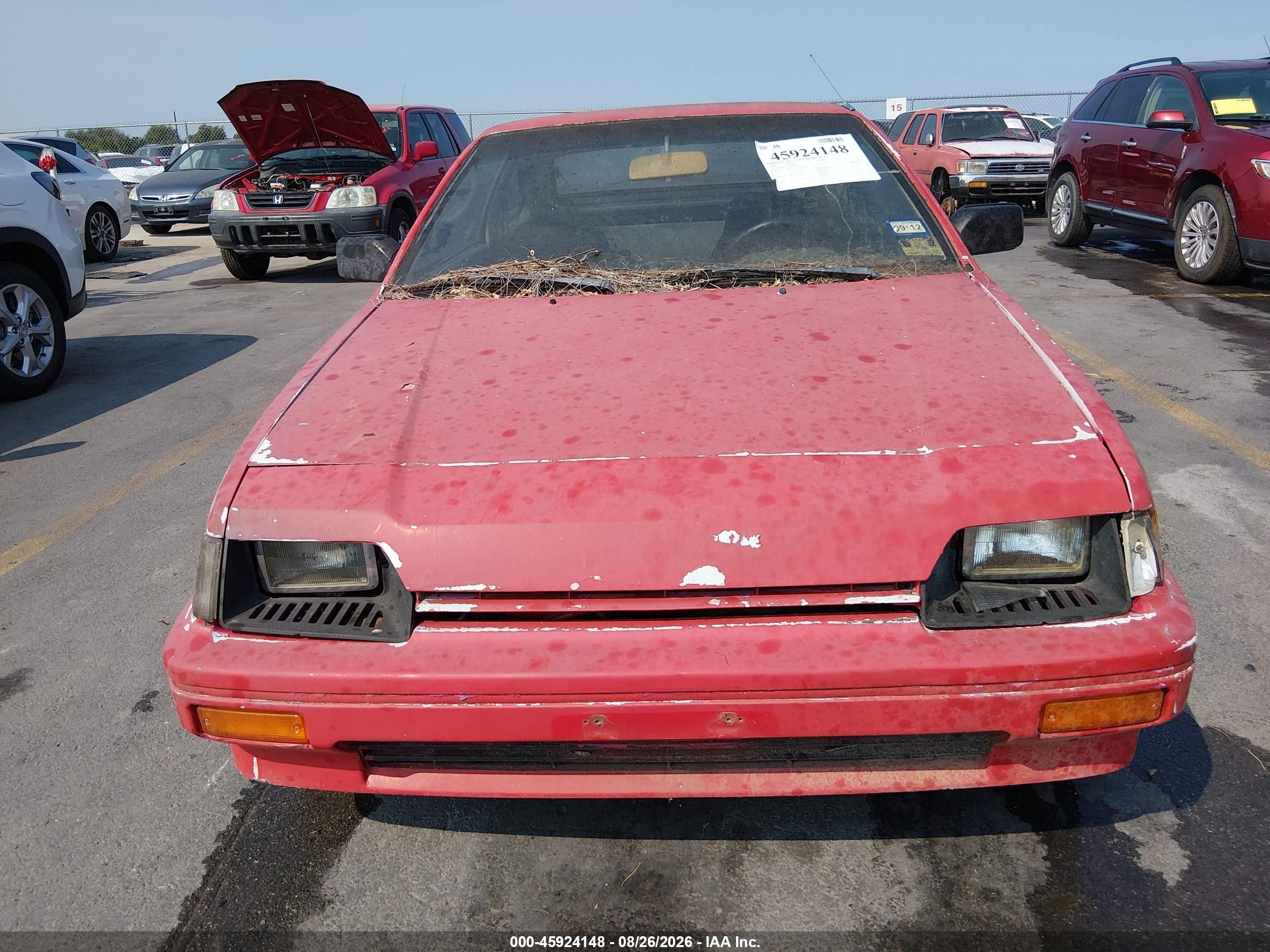 1984 Honda Civic 1300 Crx Red vin: JHMAE5323ES014386
