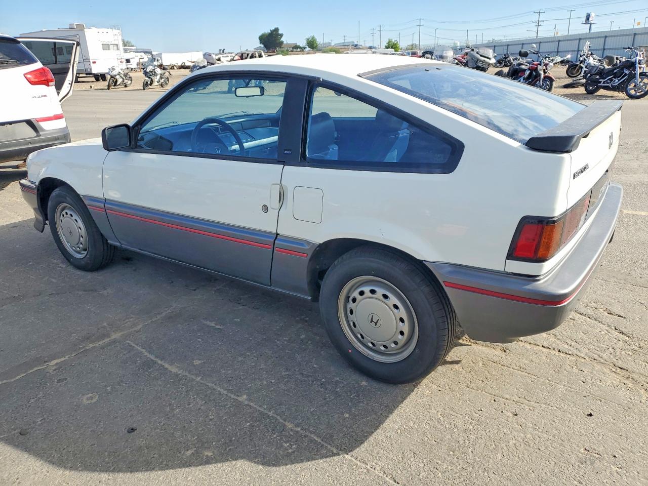 1986 Honda Civc White vin: JHMAF5319GS033628