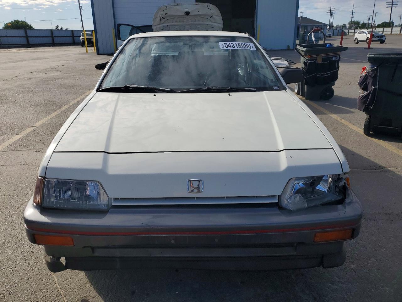 1986 Honda Civc White vin: JHMAF5319GS033628