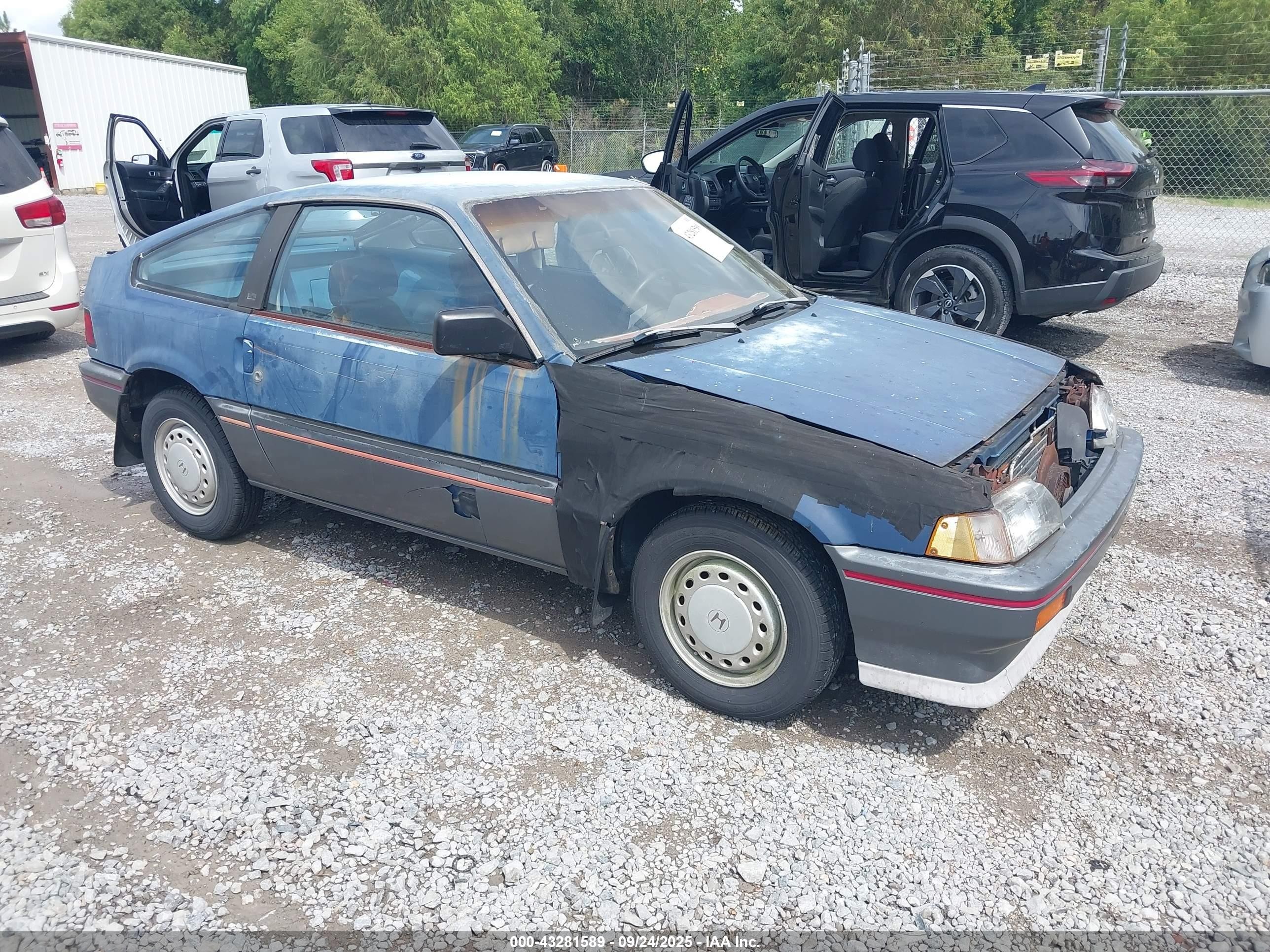 1986 Honda Civic Crx 1.5 Hf Blue vin: JHMAF531XGS051040