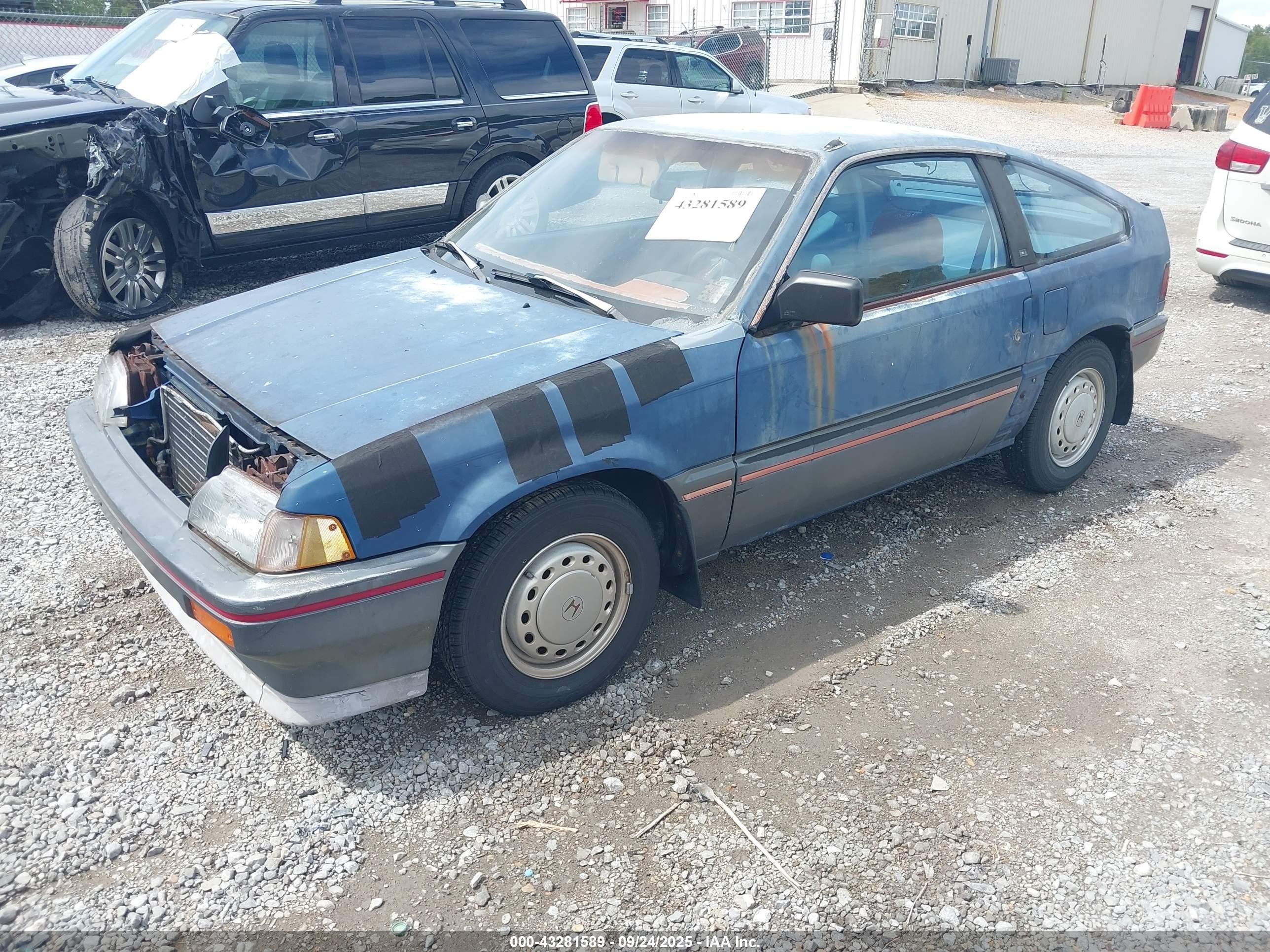 1986 Honda Civic Crx 1.5 Hf Blue vin: JHMAF531XGS051040