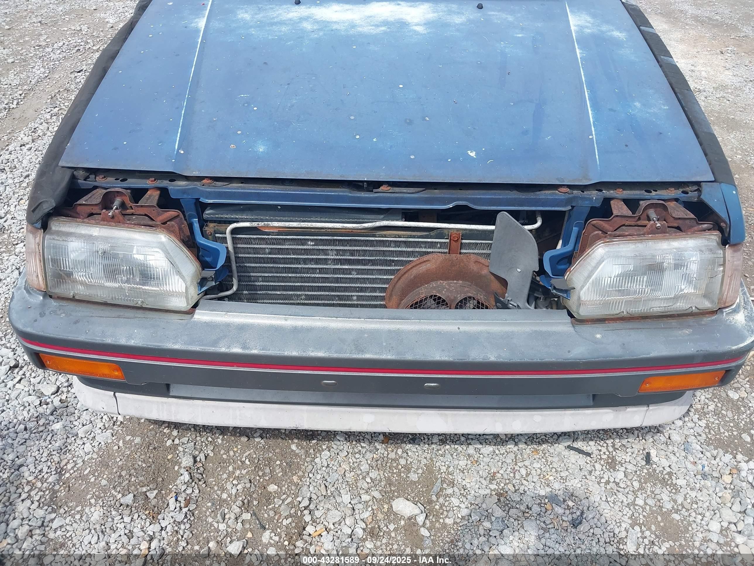 1986 Honda Civic Crx 1.5 Hf Blue vin: JHMAF531XGS051040