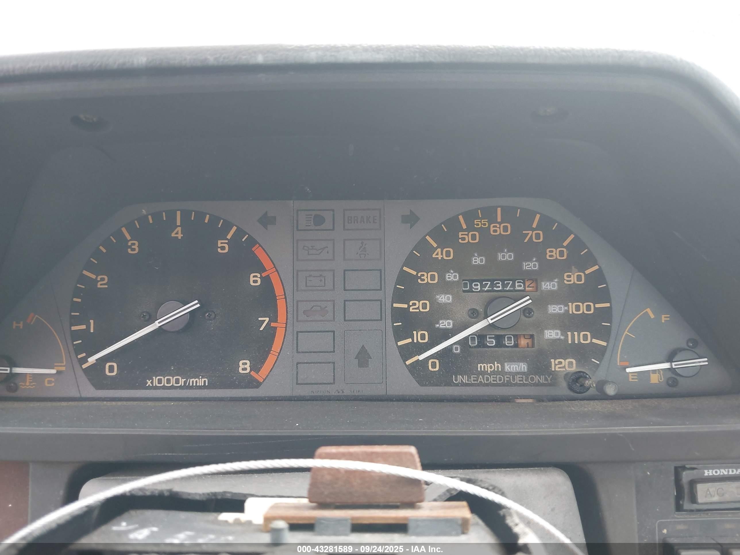 1986 Honda Civic Crx 1.5 Hf Blue vin: JHMAF531XGS051040
