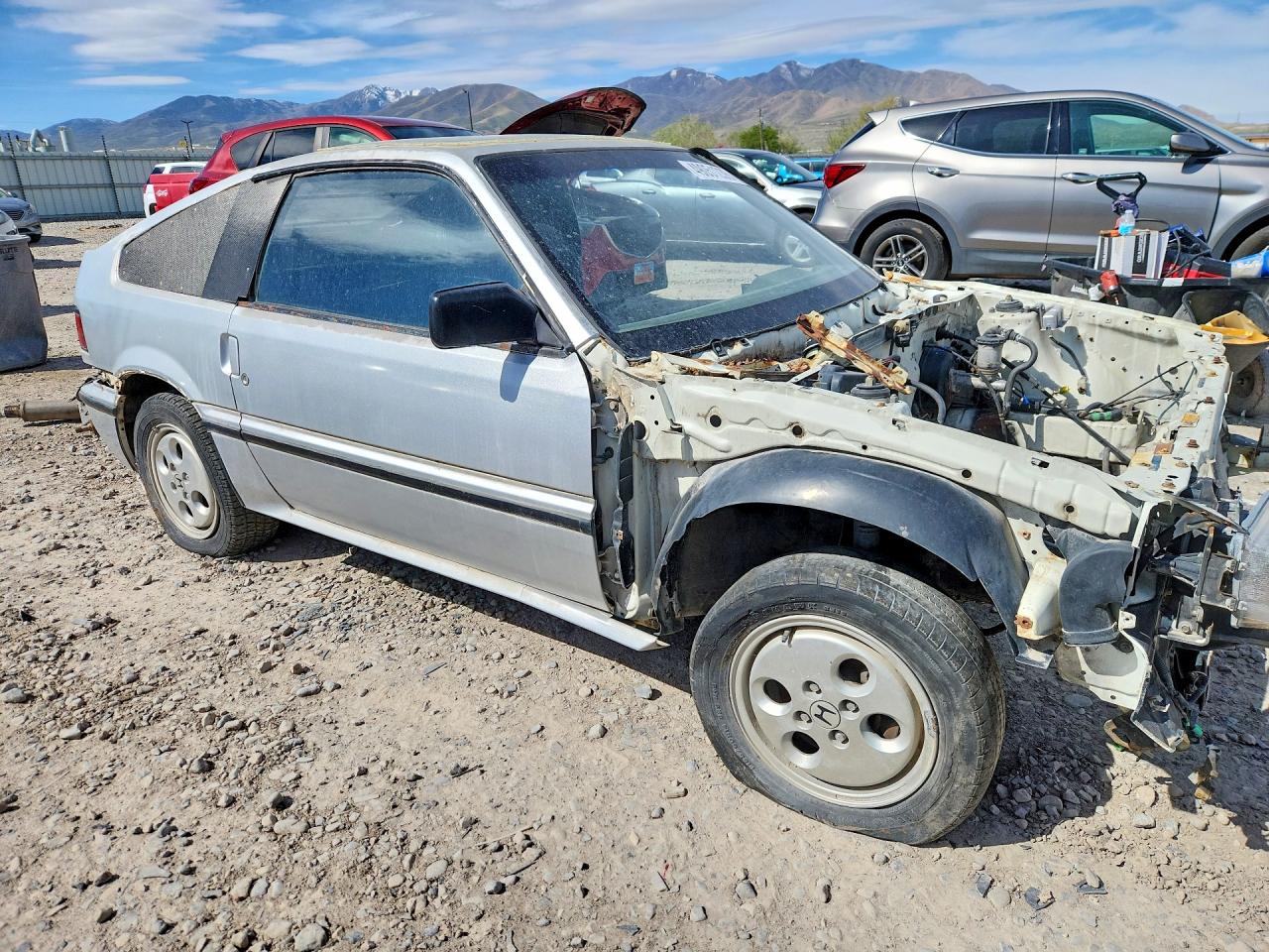1986 Honda Civic Crx Silver vin: JHMAF5335GS008341