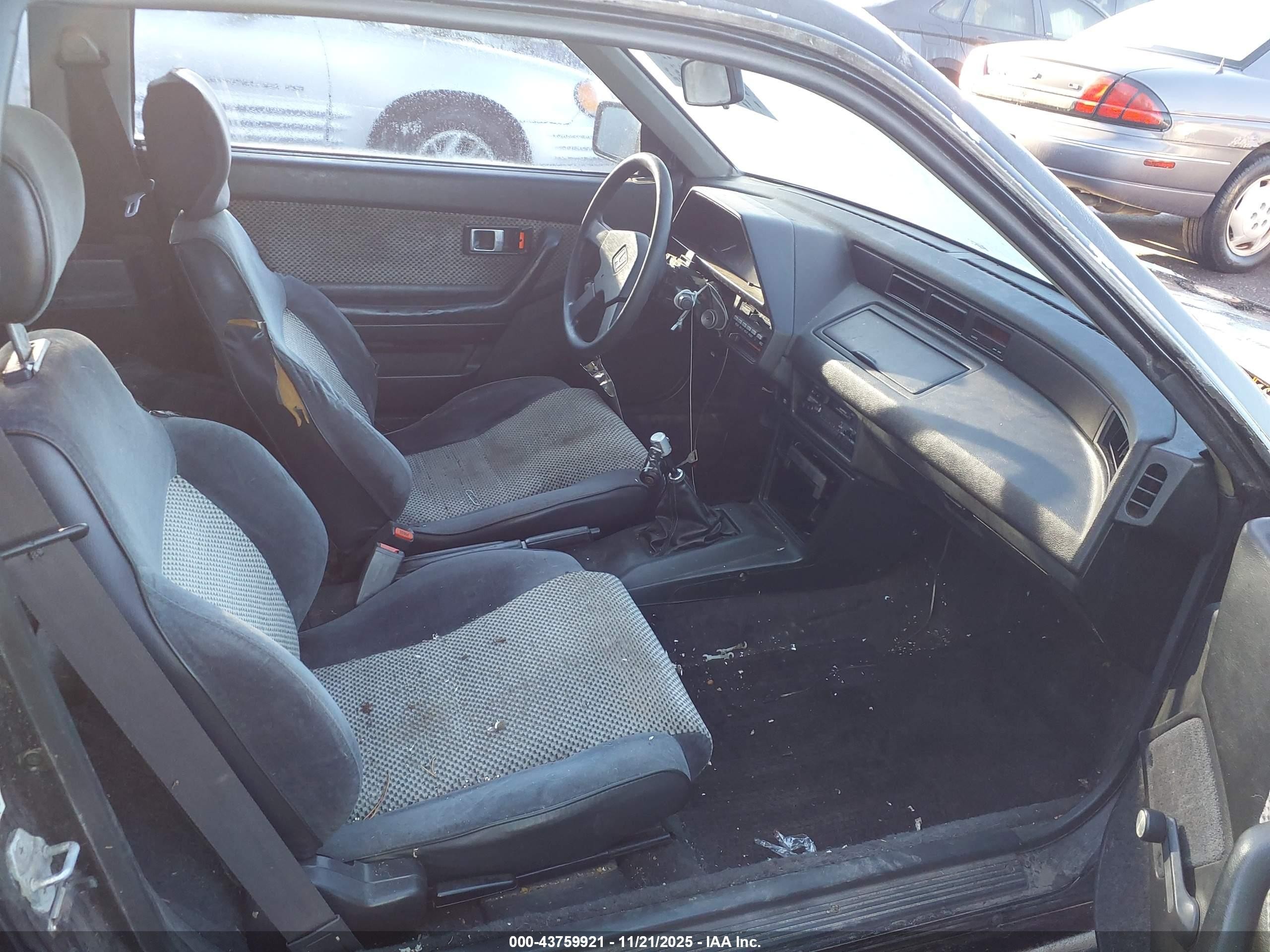 1986 Honda Civic 1500 Crx Si Black vin: JHMAF5338GS014778