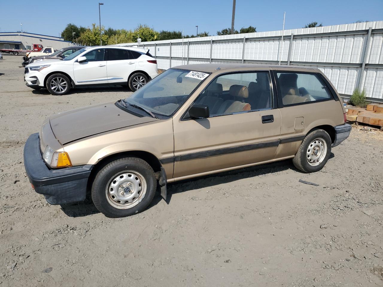 1986 Honda Civic 1500 Dx Tan vin: JHMAH5321GS000299