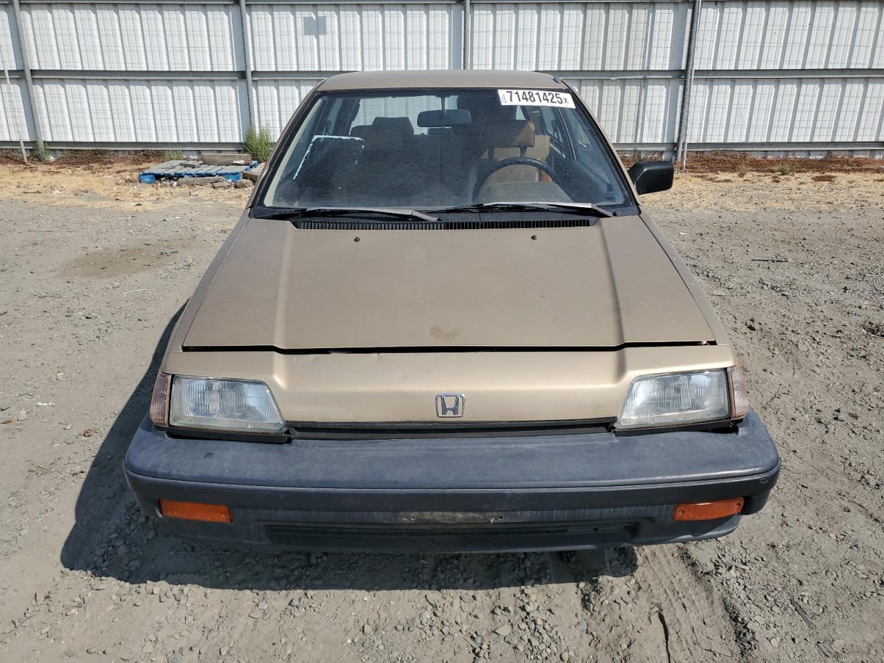 1986 Honda Civic 1500 Dx Tan vin: JHMAH5321GS000299