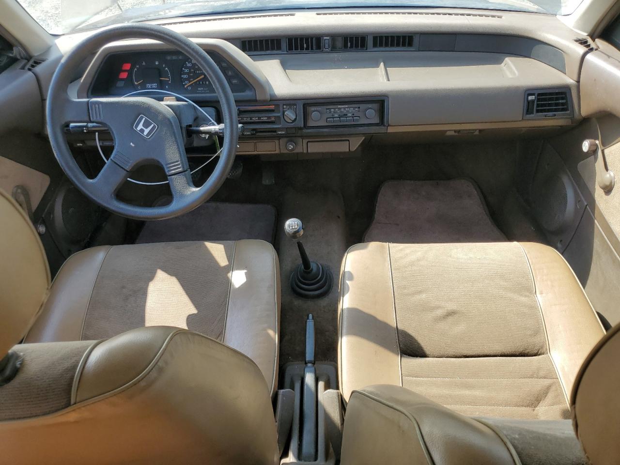 1986 Honda Civic 1500 Dx Tan vin: JHMAH5321GS000299