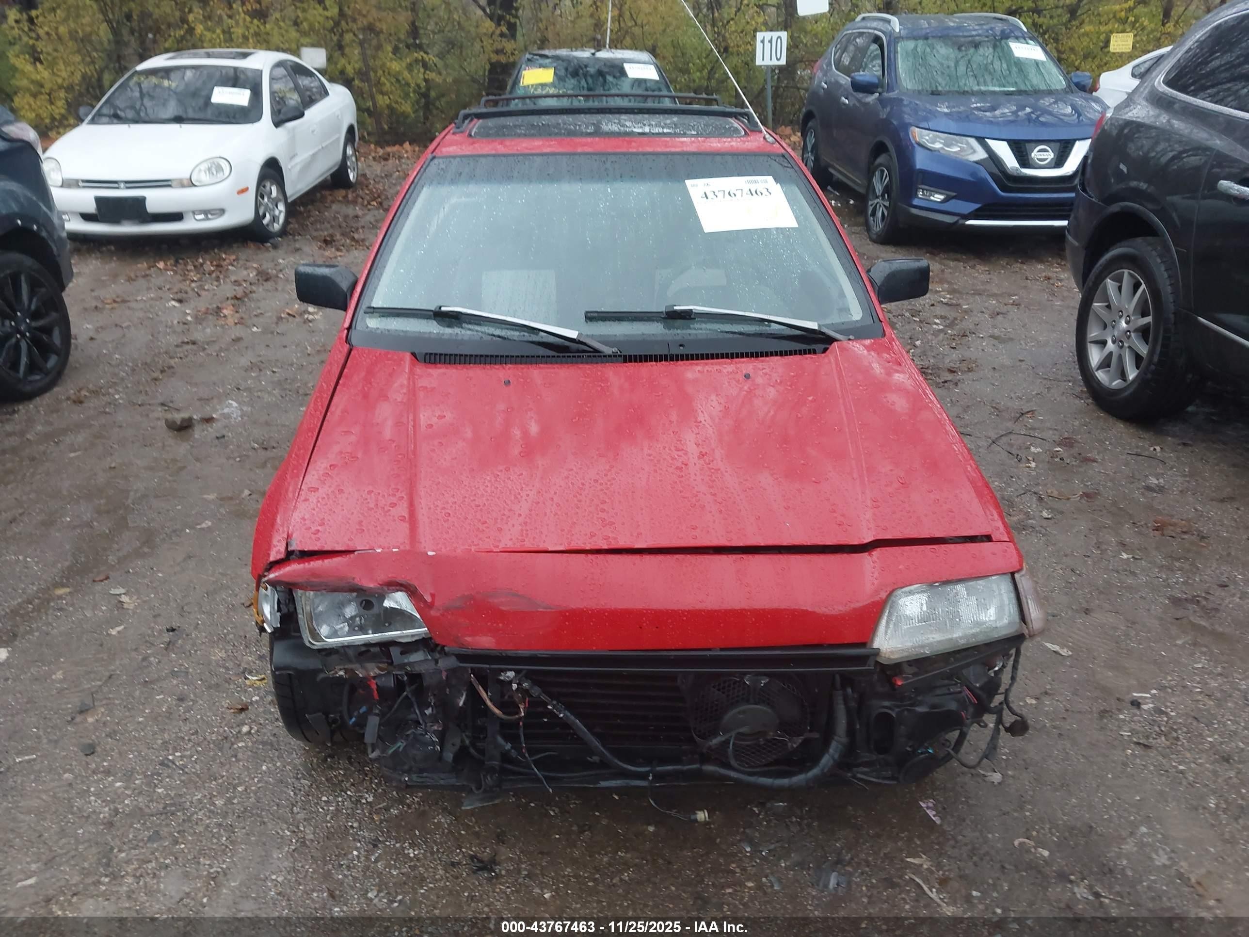 1986 Honda Civic 1.5 Si Red vin: JHMAH5331GS020433