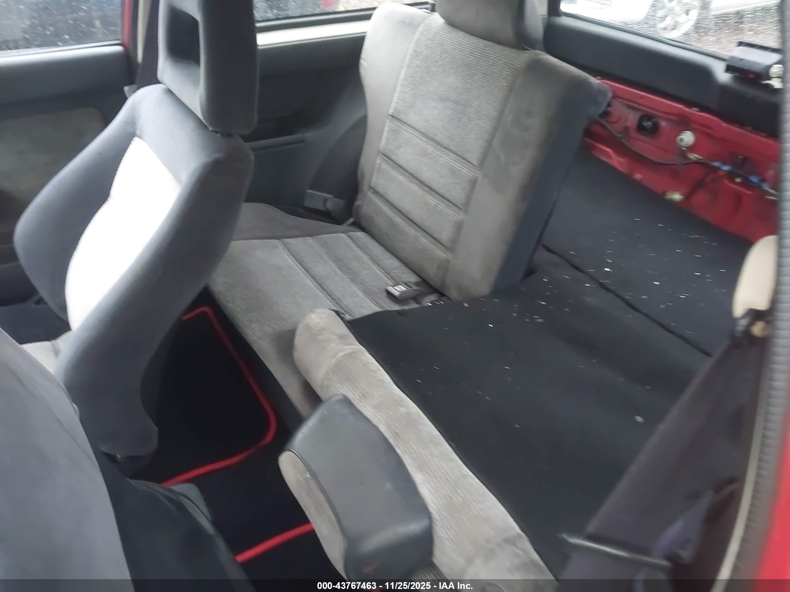 1986 Honda Civic 1.5 Si Red vin: JHMAH5331GS020433