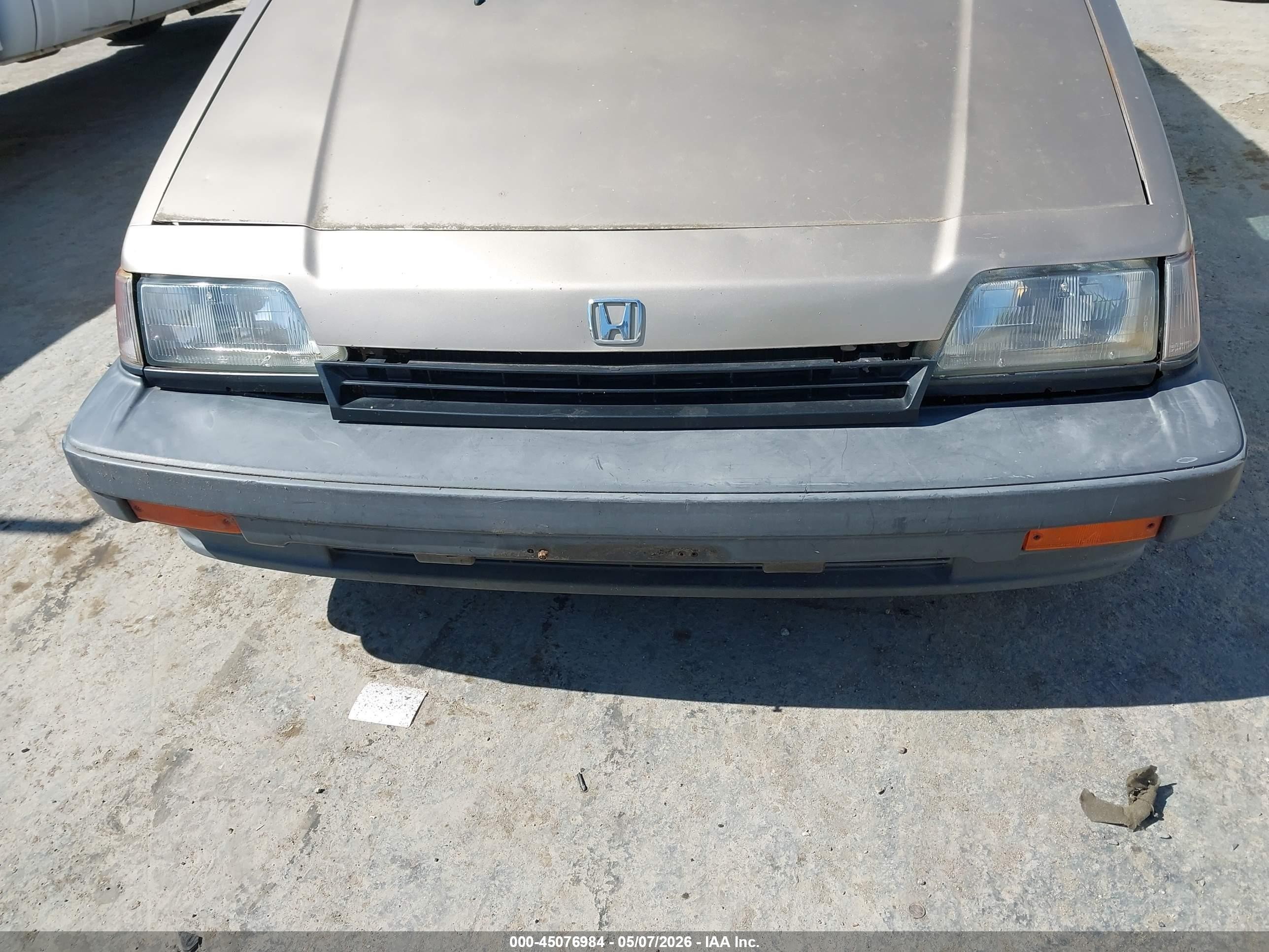 1986 Honda Civic 1500 Dx Beige vin: JHMAN5522GC001008