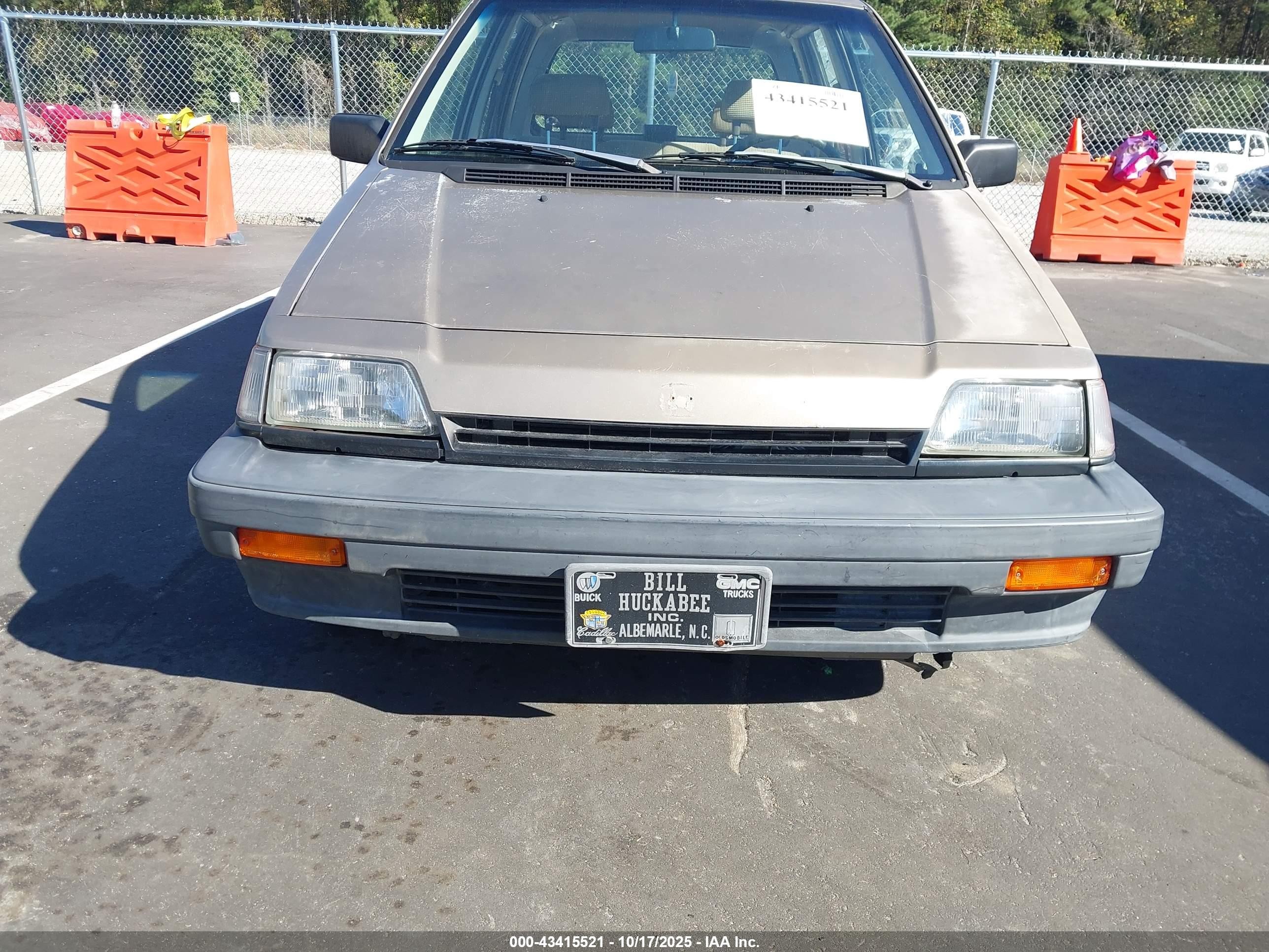 1986 Honda Civic 1500 Dx Gold vin: JHMAN752XGC007294