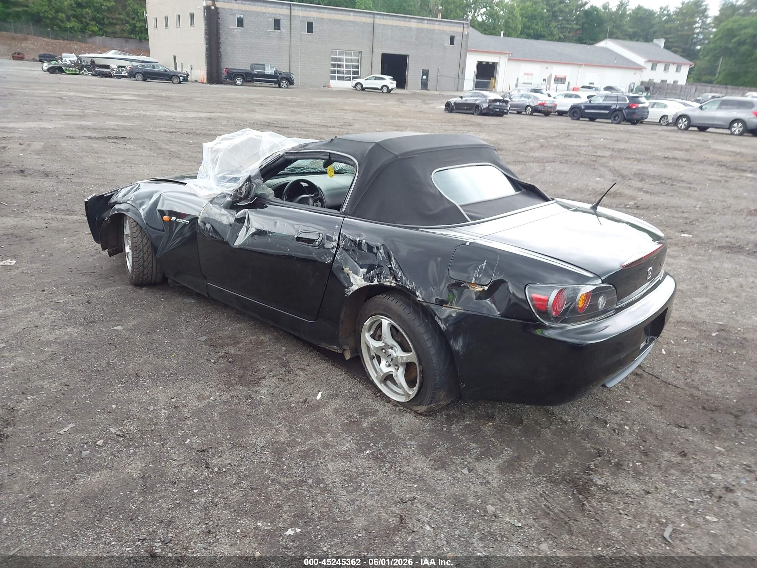 2001 Honda S2000   Black vin: JHMAP11411T006038