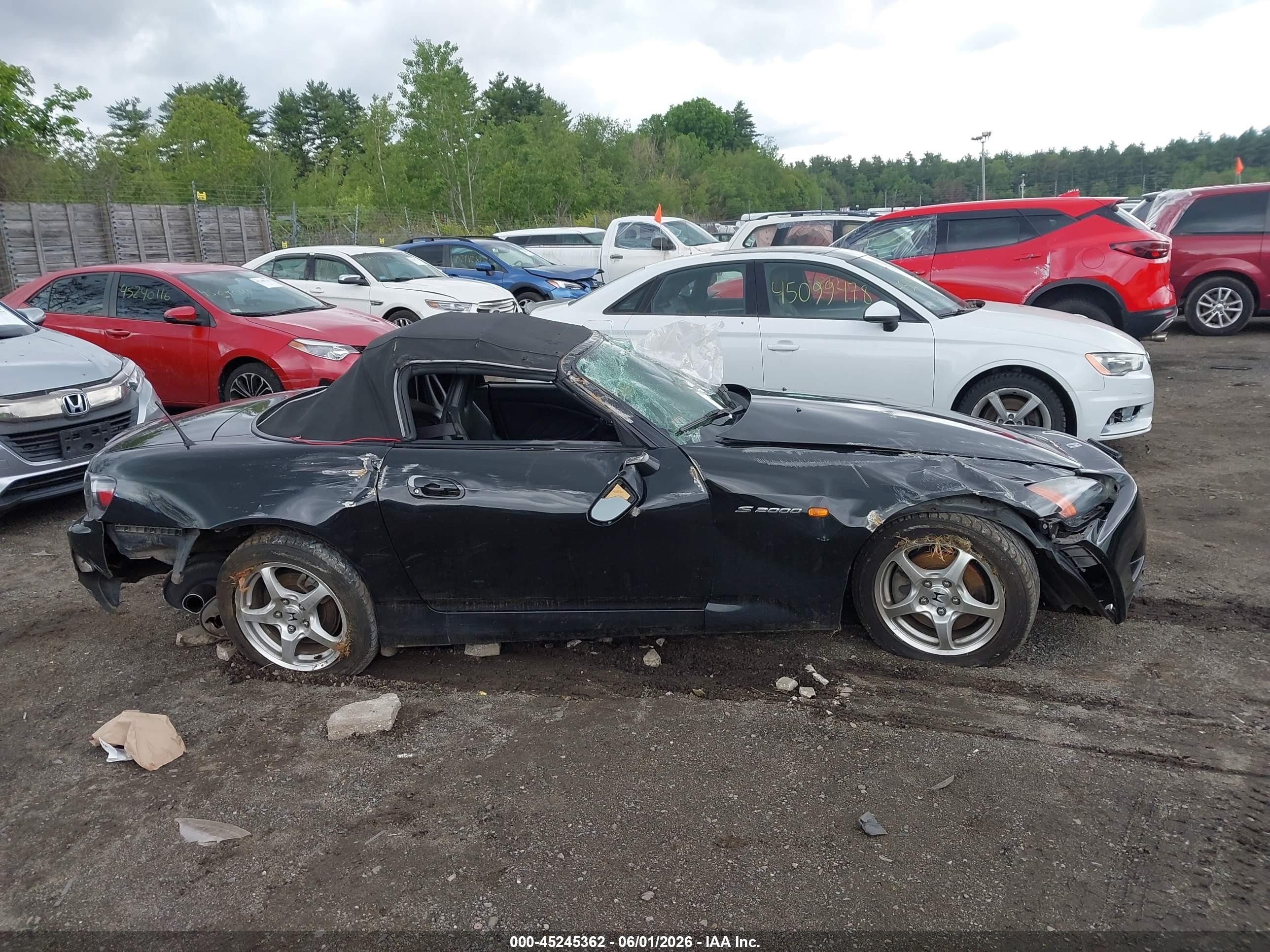 2001 Honda S2000   Black vin: JHMAP11411T006038