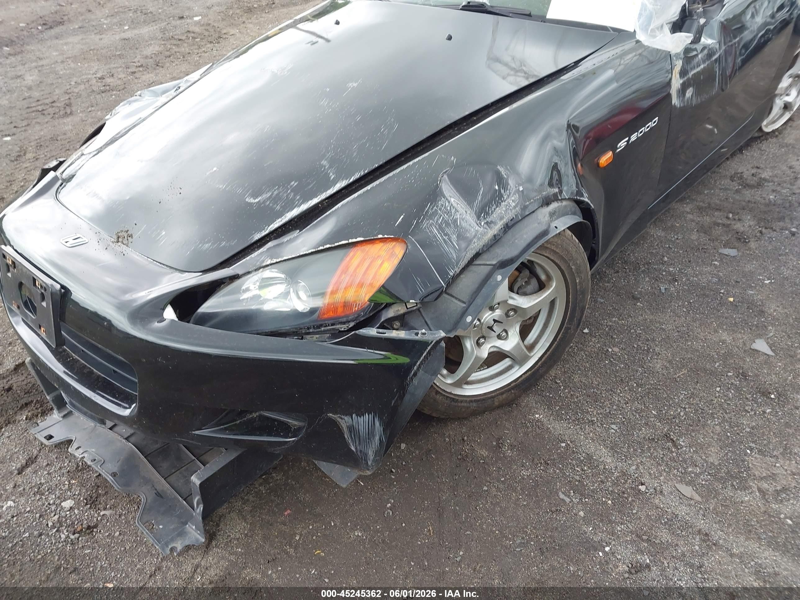 2001 Honda S2000   Black vin: JHMAP11411T006038