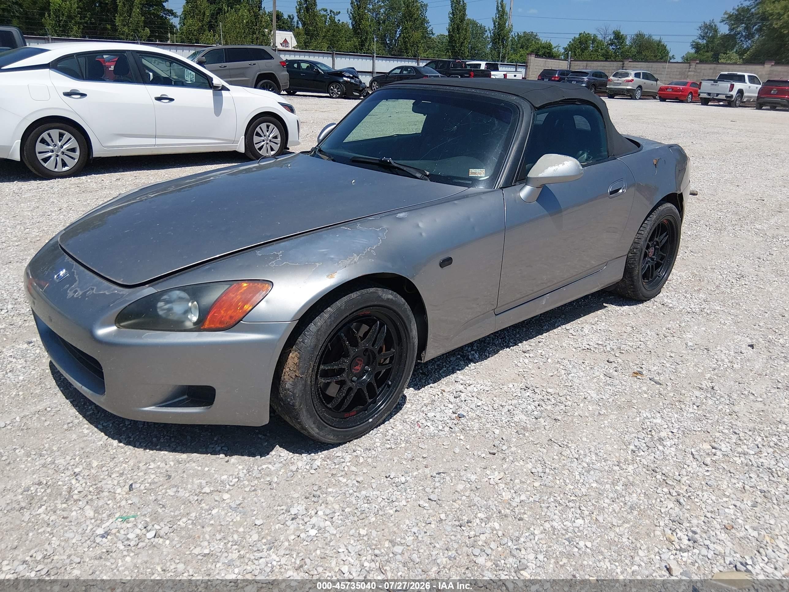 2001 Honda S2000   Silver vin: JHMAP11441T005756