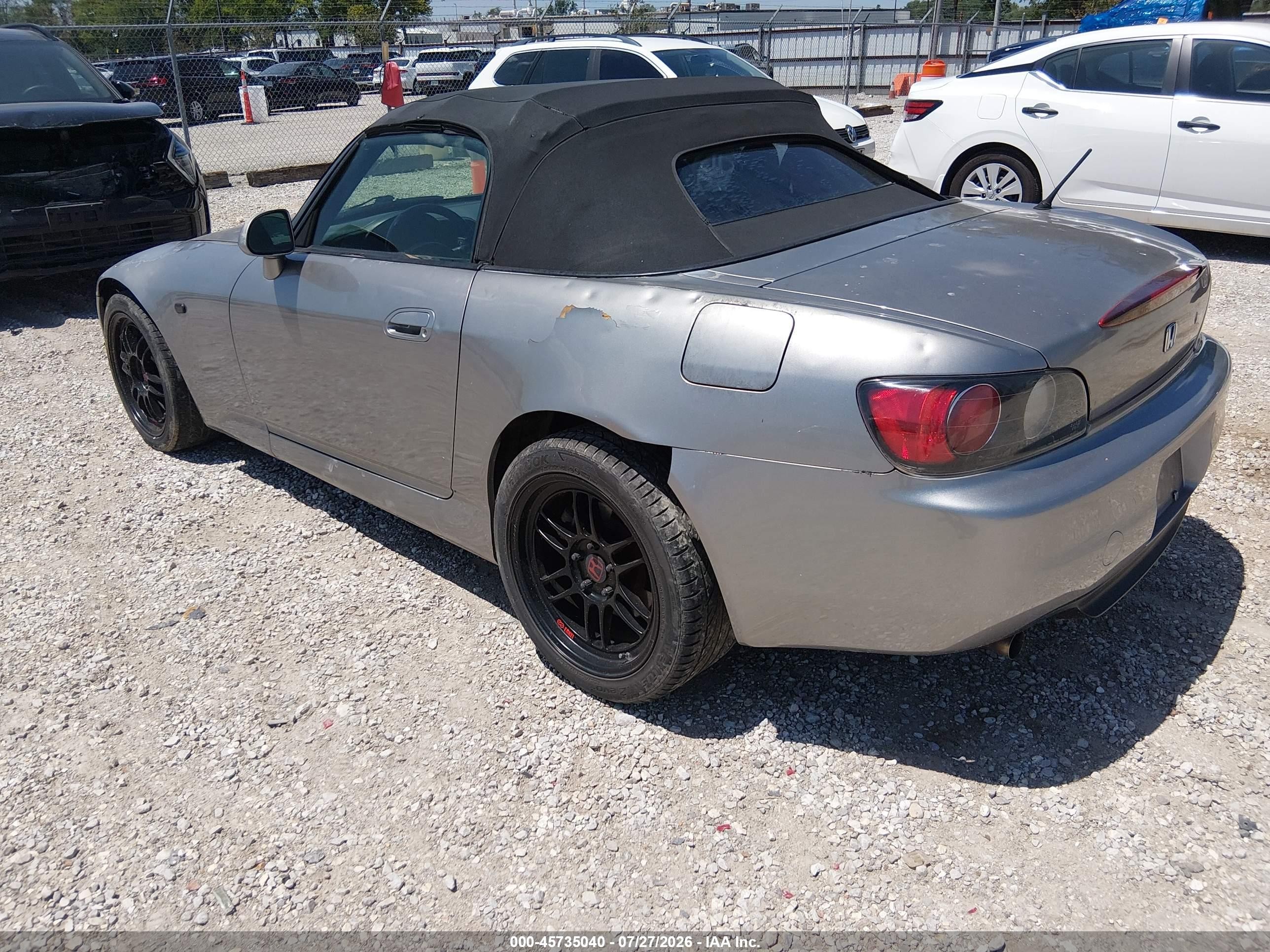 2001 Honda S2000   Silver vin: JHMAP11441T005756