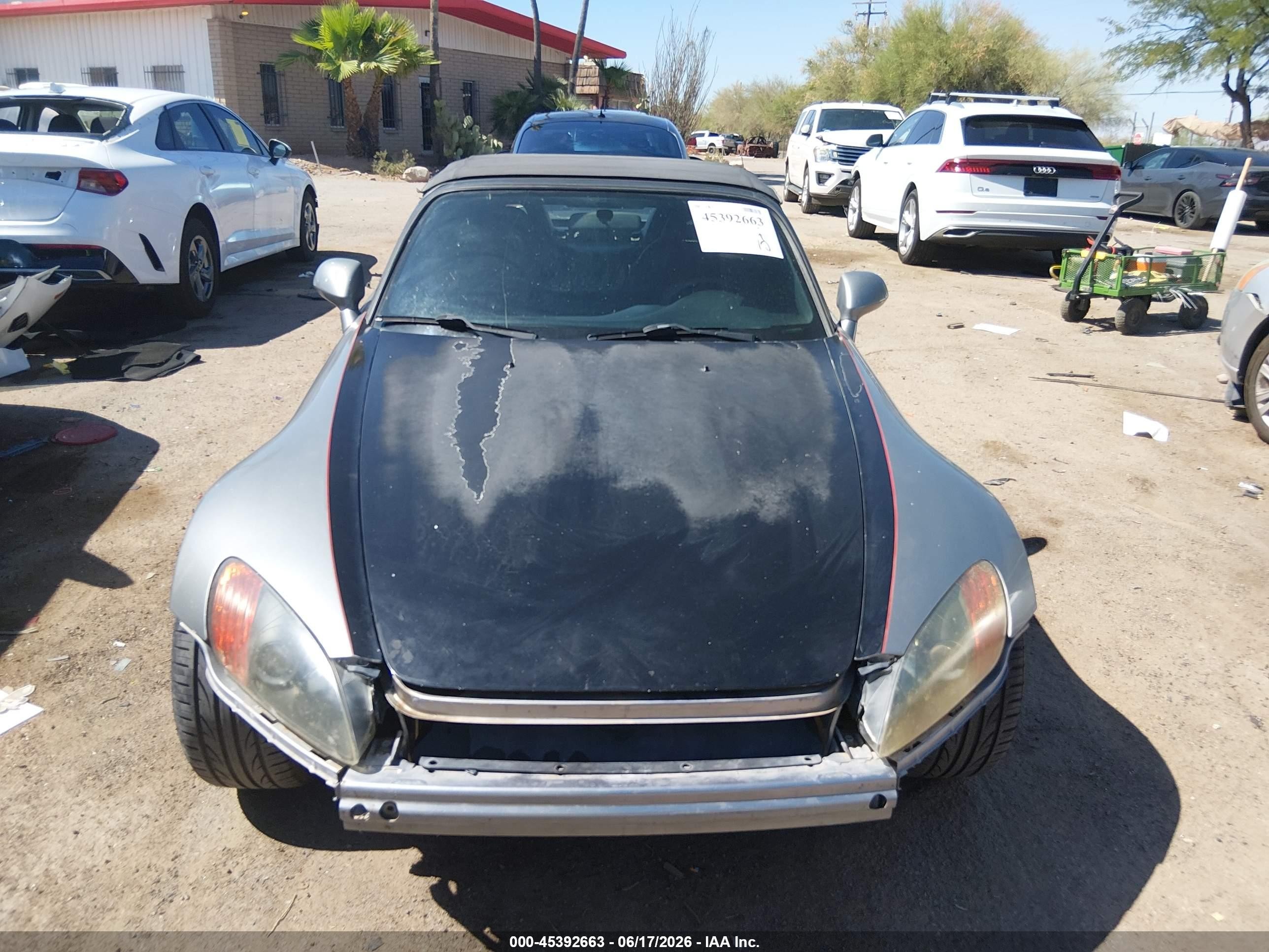 2001 Honda S2000 Gray vin: JHMAP11451T000839