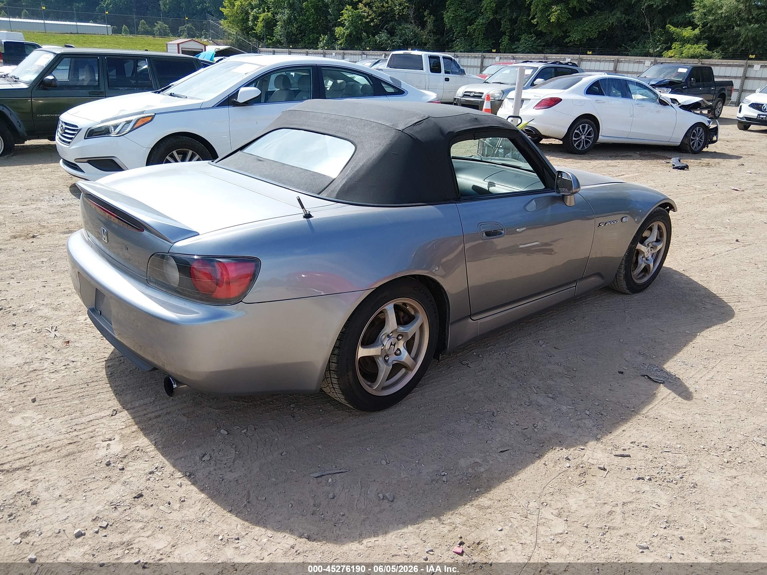 2001 Honda S2000   Silver vin: JHMAP11451T006298