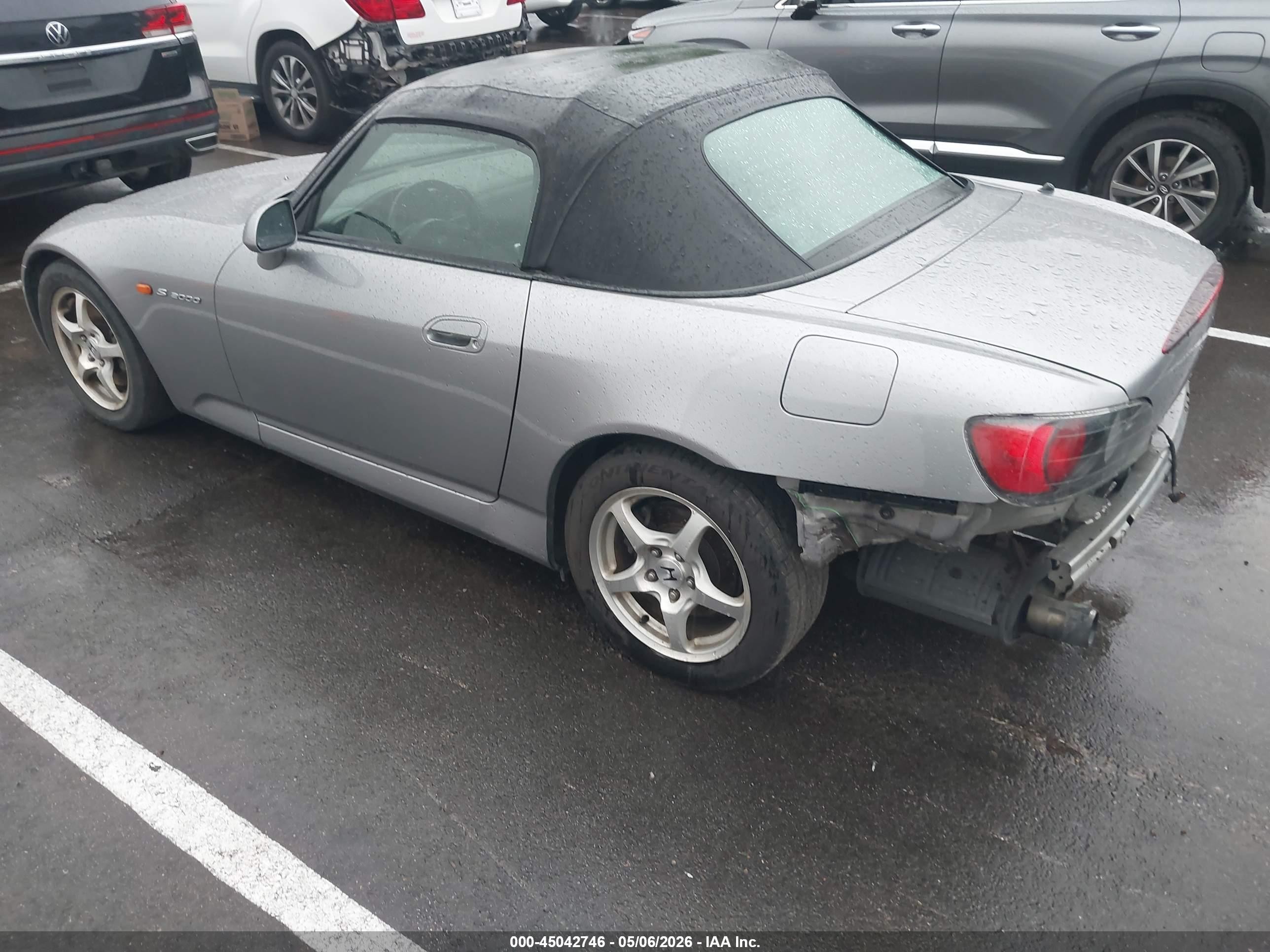 2000 Honda S2000   Silver vin: JHMAP1145YT008966