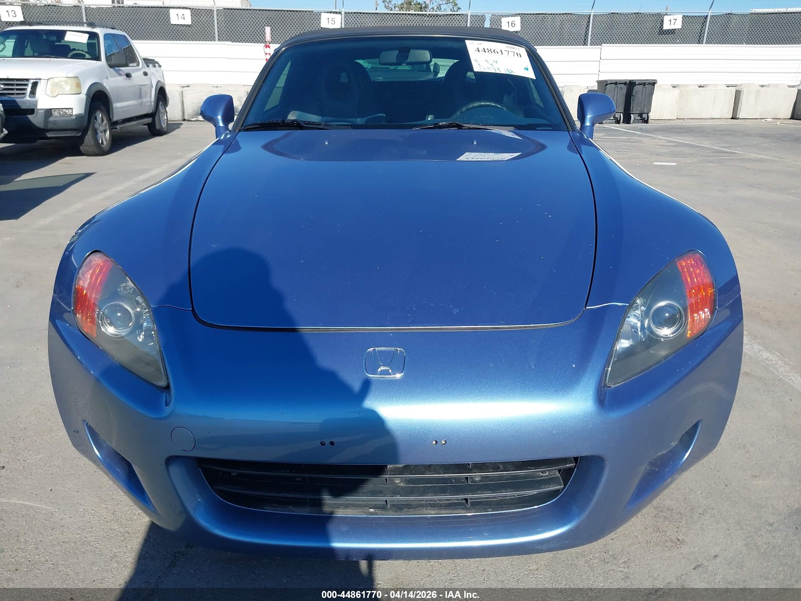 2002 Honda S2000 Light Blue vin: JHMAP11462T002987