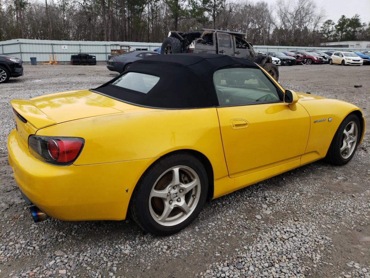 2002 Honda S2000 Yellow vin: JHMAP11472T000990