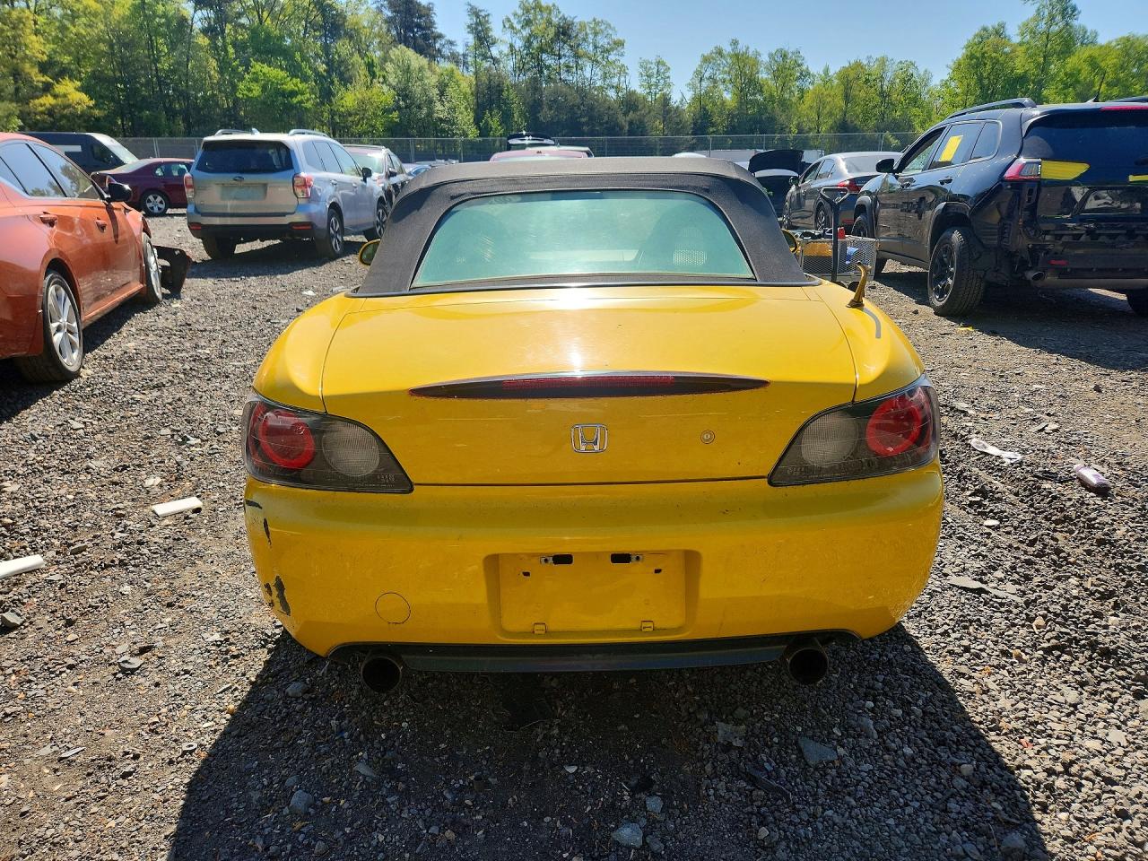 2001 Honda S2000 Желтый vin: JHMAP11491T009379