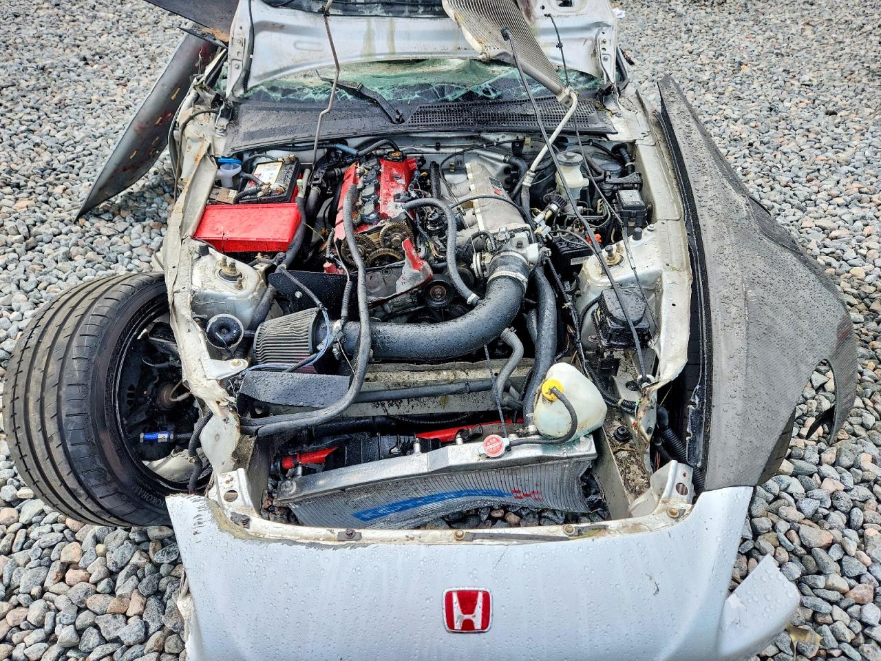 2002 Honda S2000 Silver vin: JHMAP11492T001932