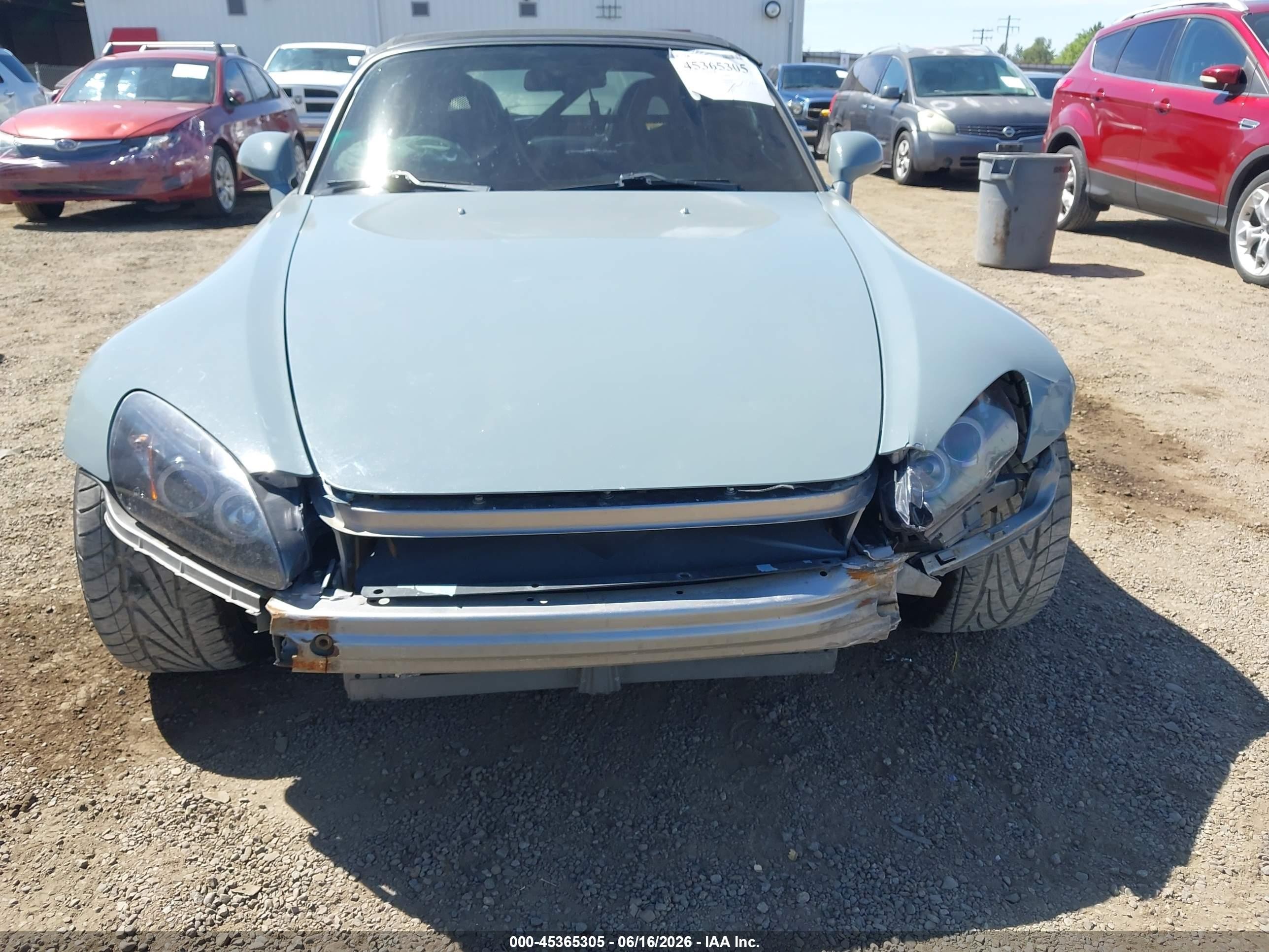 2000 Honda S2000   Light Blue vin: JHMAP1149YT001986