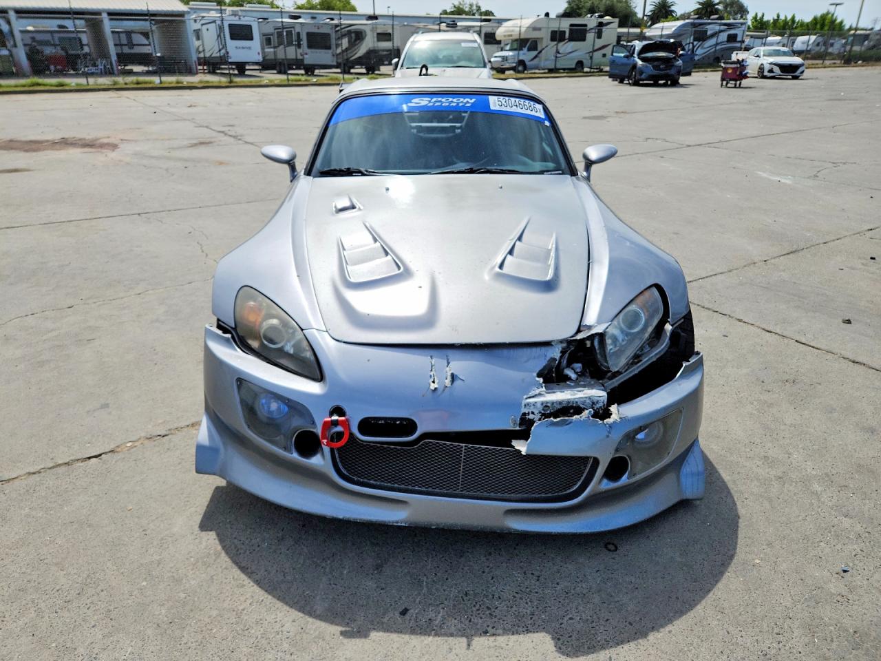 2001 Honda S2000 Silver vin: JHMAP114X1T001517
