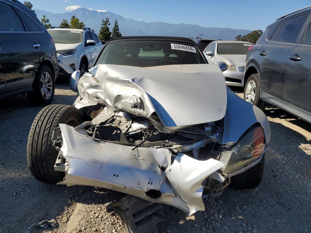 2002 Honda S2000 Silver vin: JHMAP114X2T004077