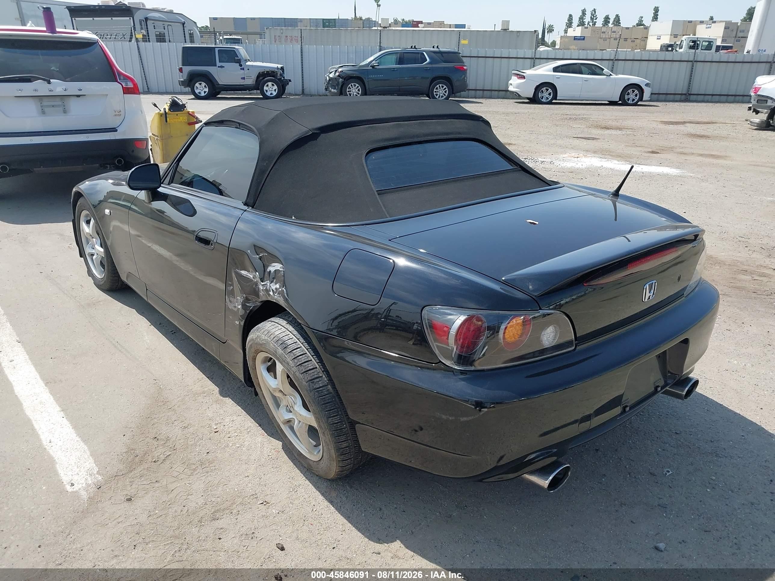 2003 Honda S2000   Black vin: JHMAP114X3T006199