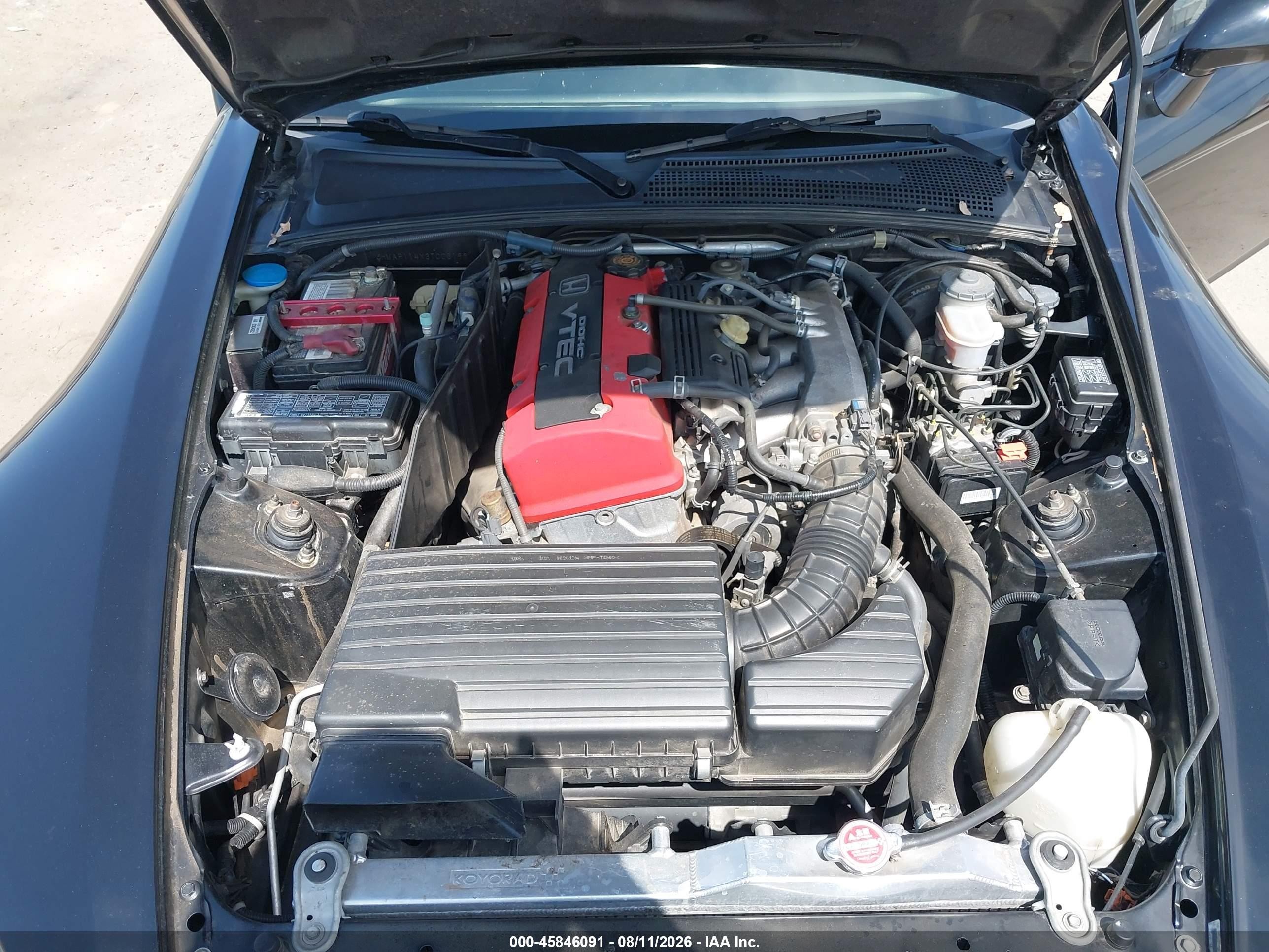 2003 Honda S2000   Black vin: JHMAP114X3T006199