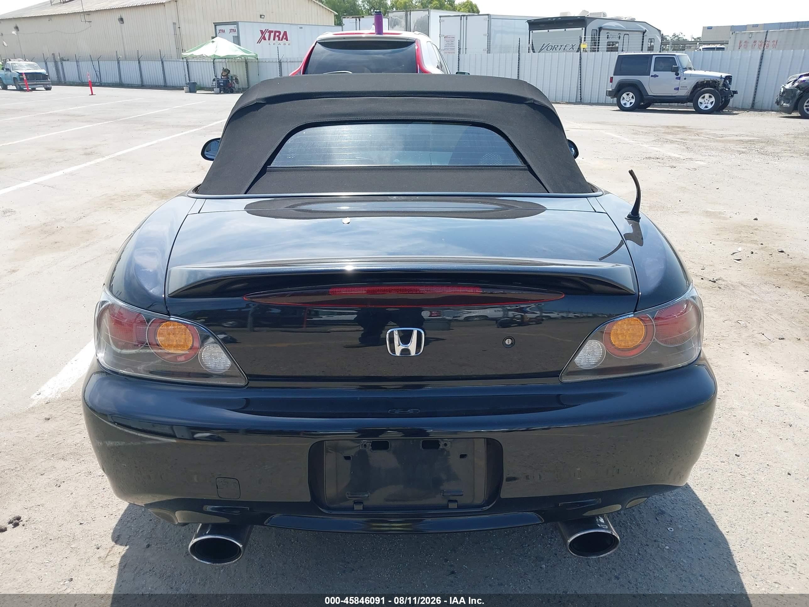 2003 Honda S2000   Black vin: JHMAP114X3T006199