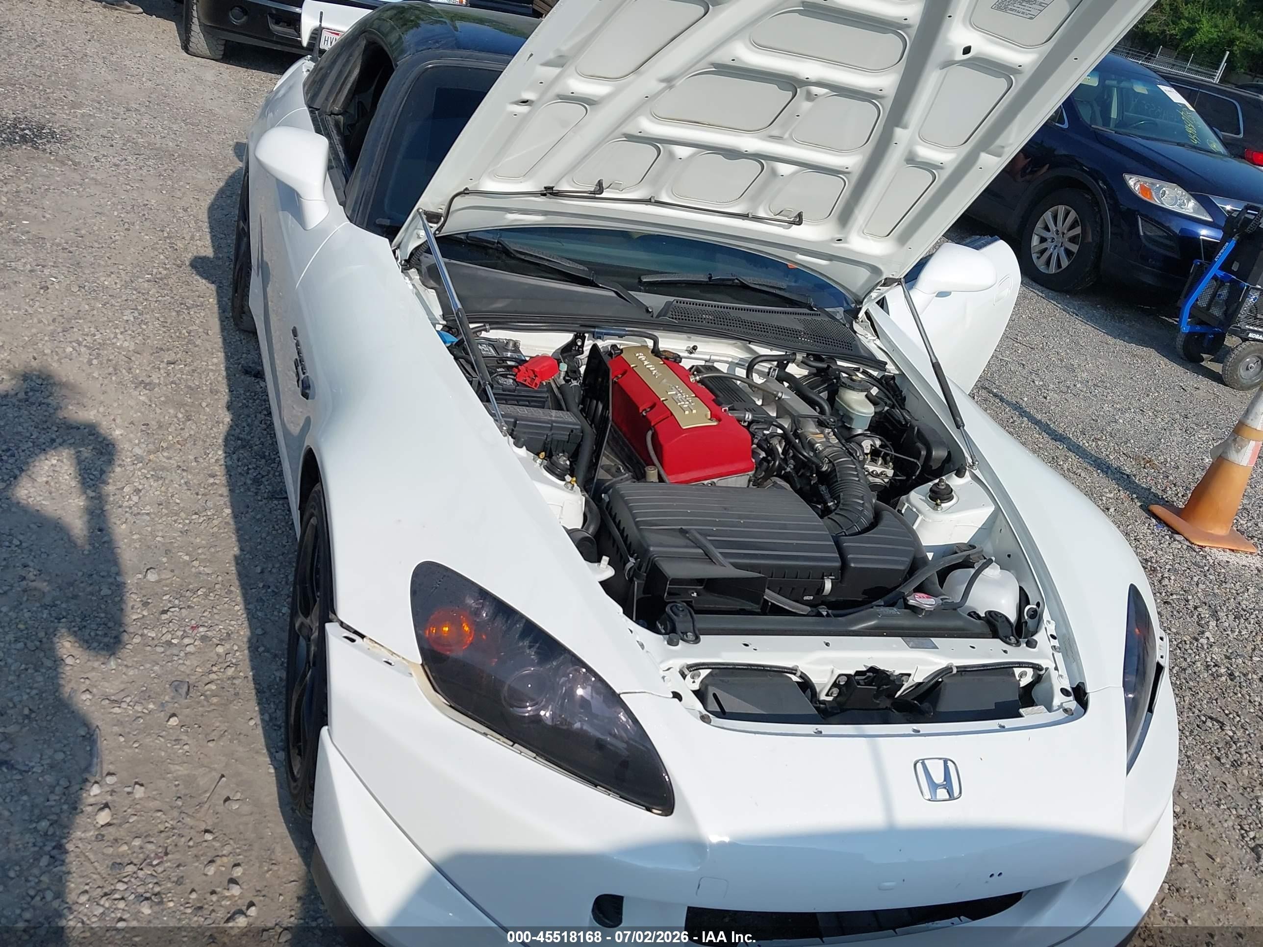 2008 Honda S2000 Cr White vin: JHMAP21268S001664