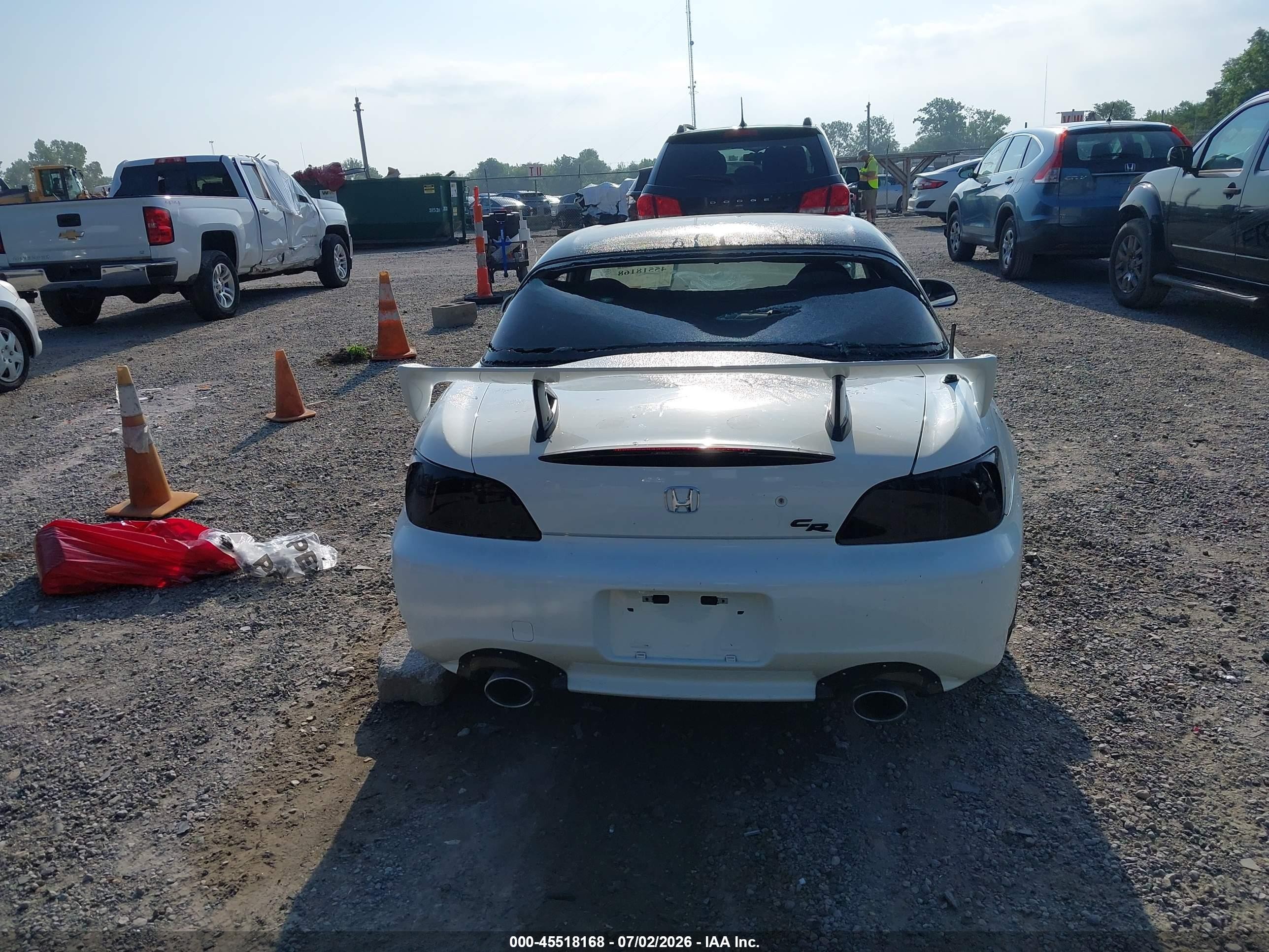 2008 Honda S2000 Cr White vin: JHMAP21268S001664