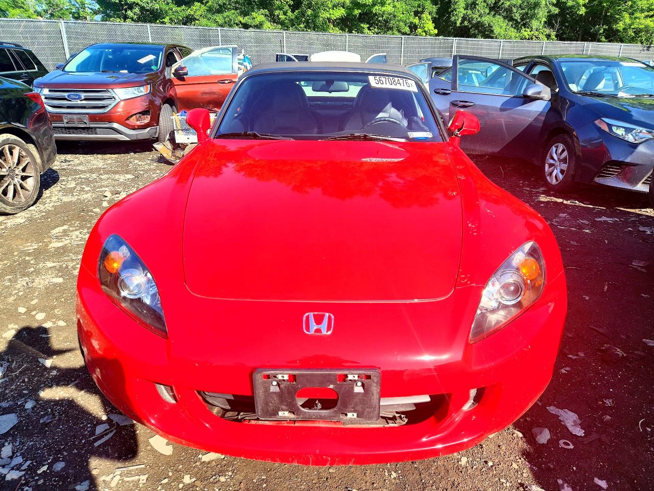 2007 Honda S2000 Red vin: JHMAP21407S001143
