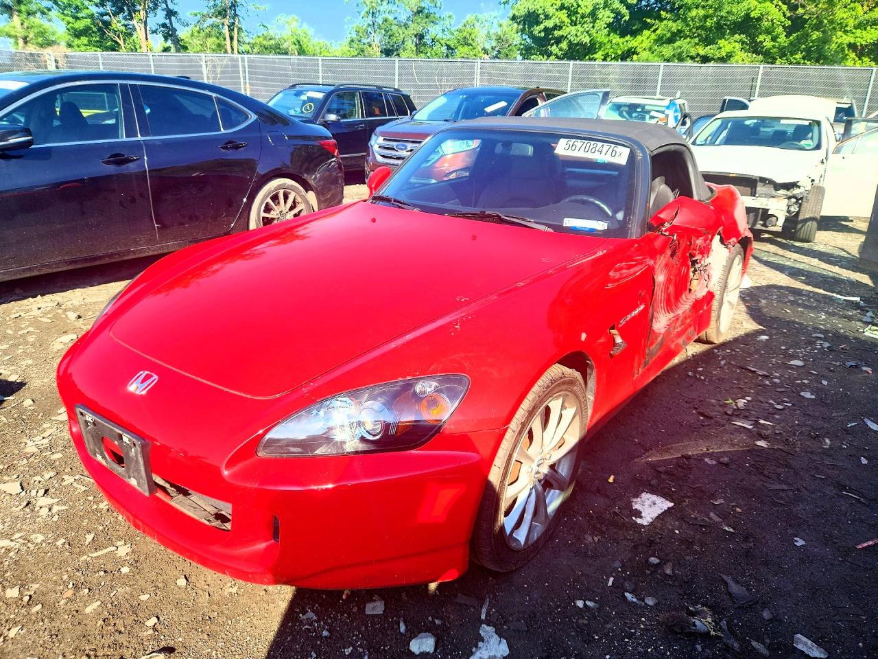 2007 Honda S2000 Red vin: JHMAP21407S001143