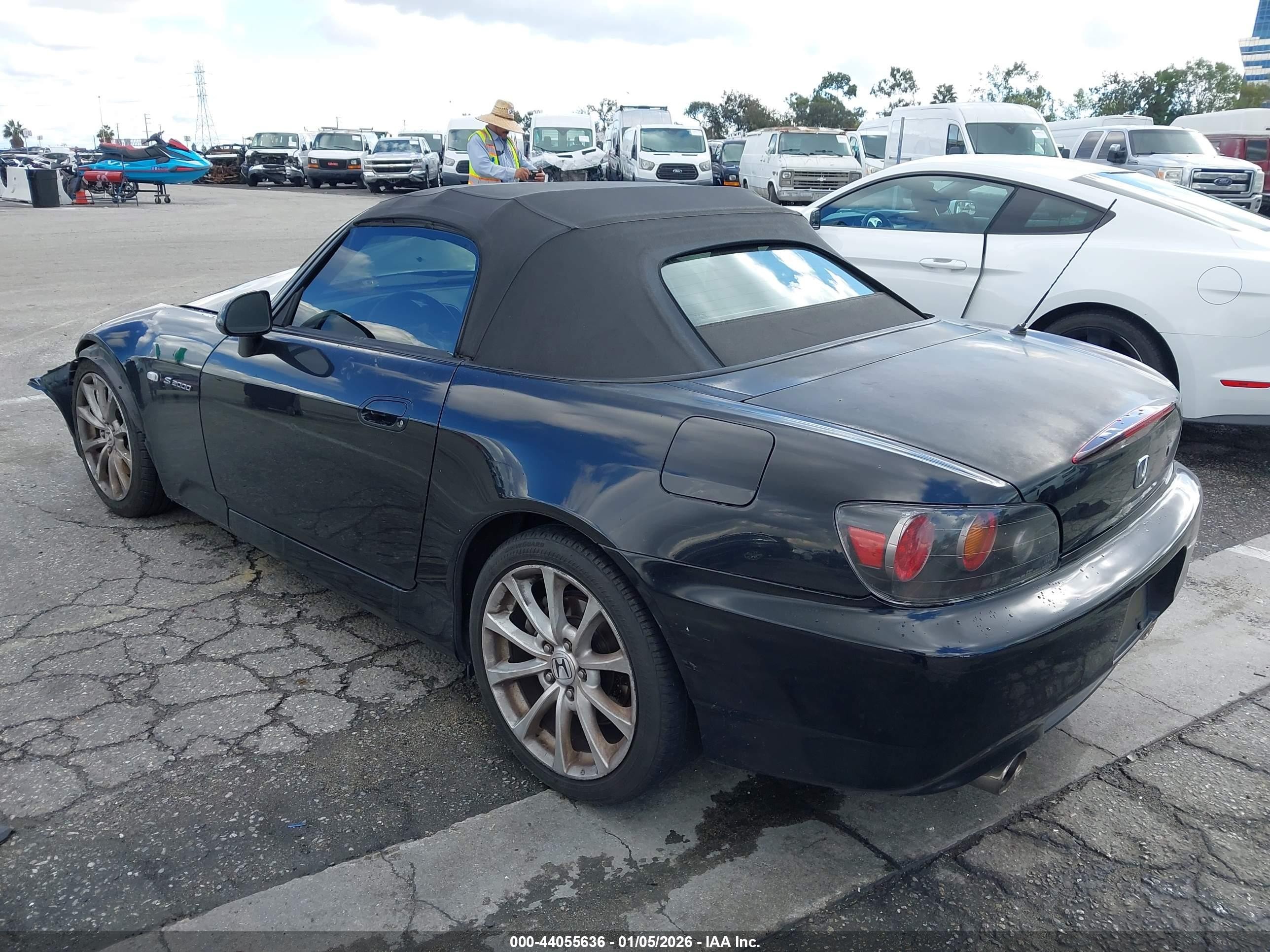 2007 Honda S2000   Black vin: JHMAP21407S002163