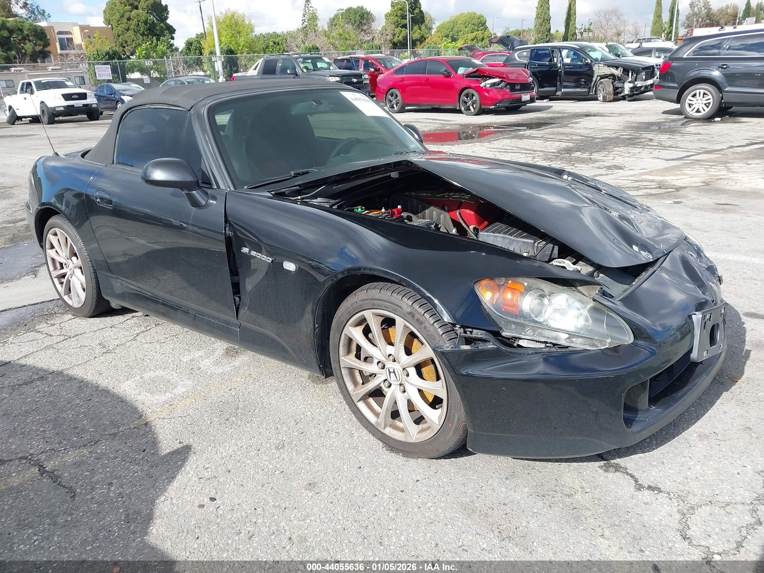 2007 Honda S2000   Black vin: JHMAP21407S002163