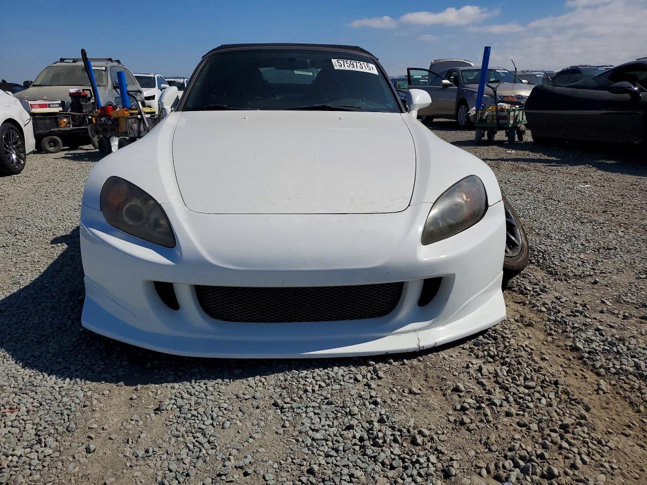 2007 Honda S2000 White vin: JHMAP21427S004819